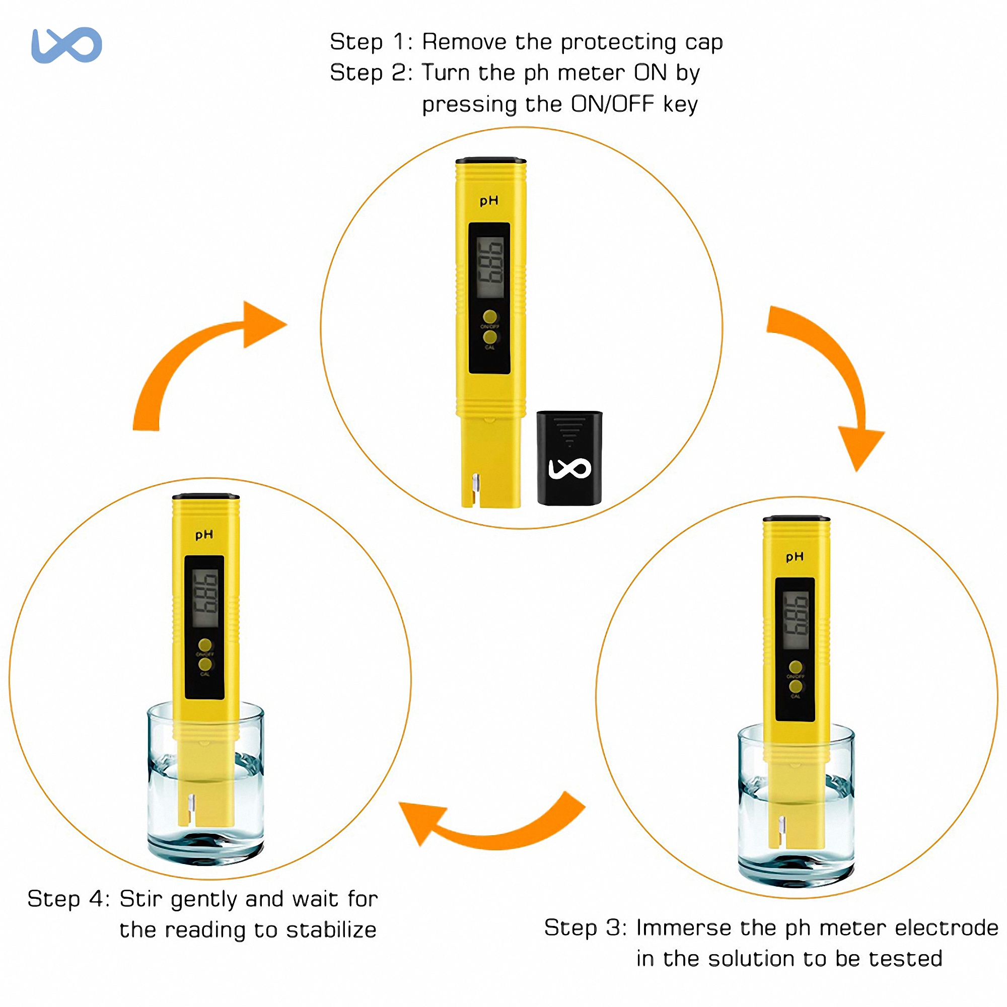 Portable Digital Water PH Tester, custom safety vest with logo imprint 4