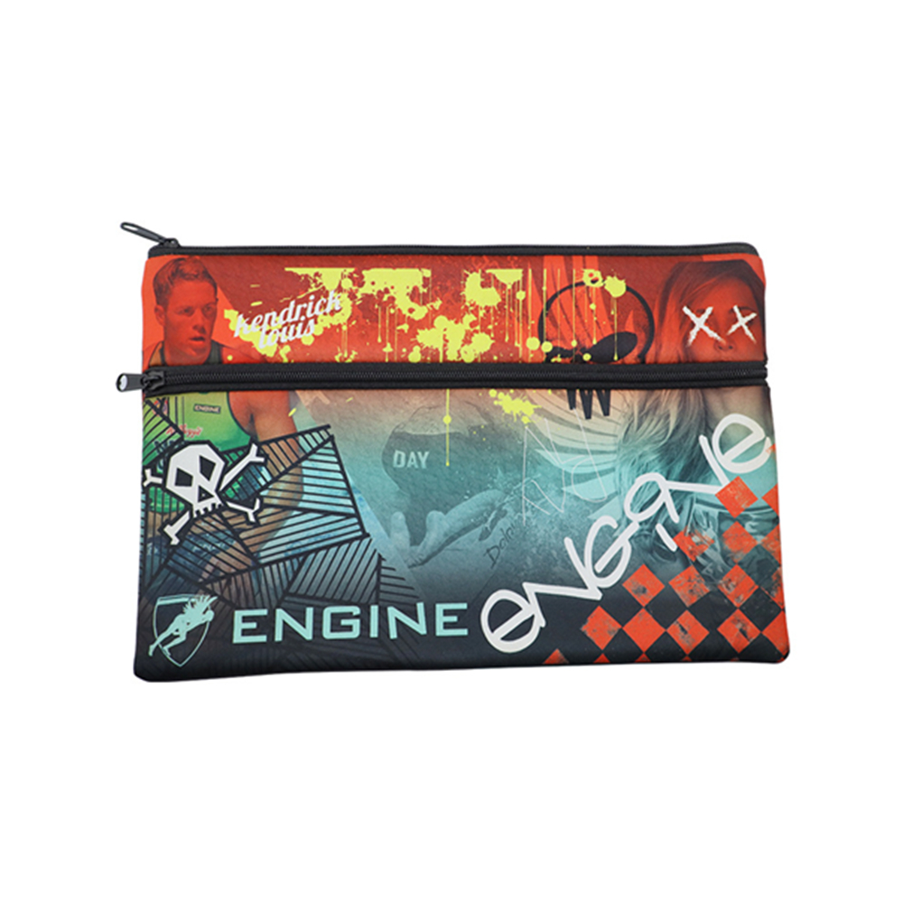 Two Zippered Neoprene Pencil Case 3