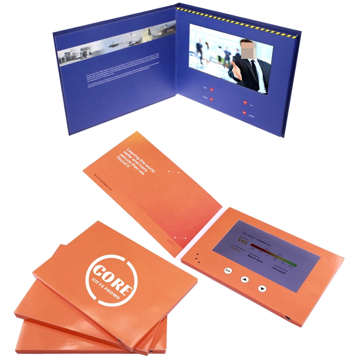 Custom 7" Lcd Greeting Business Promotional Video Card 2