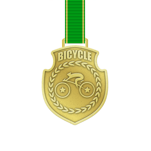 Zinc Alloy Medal with Shiny Plating Finishes - Die Struck 3