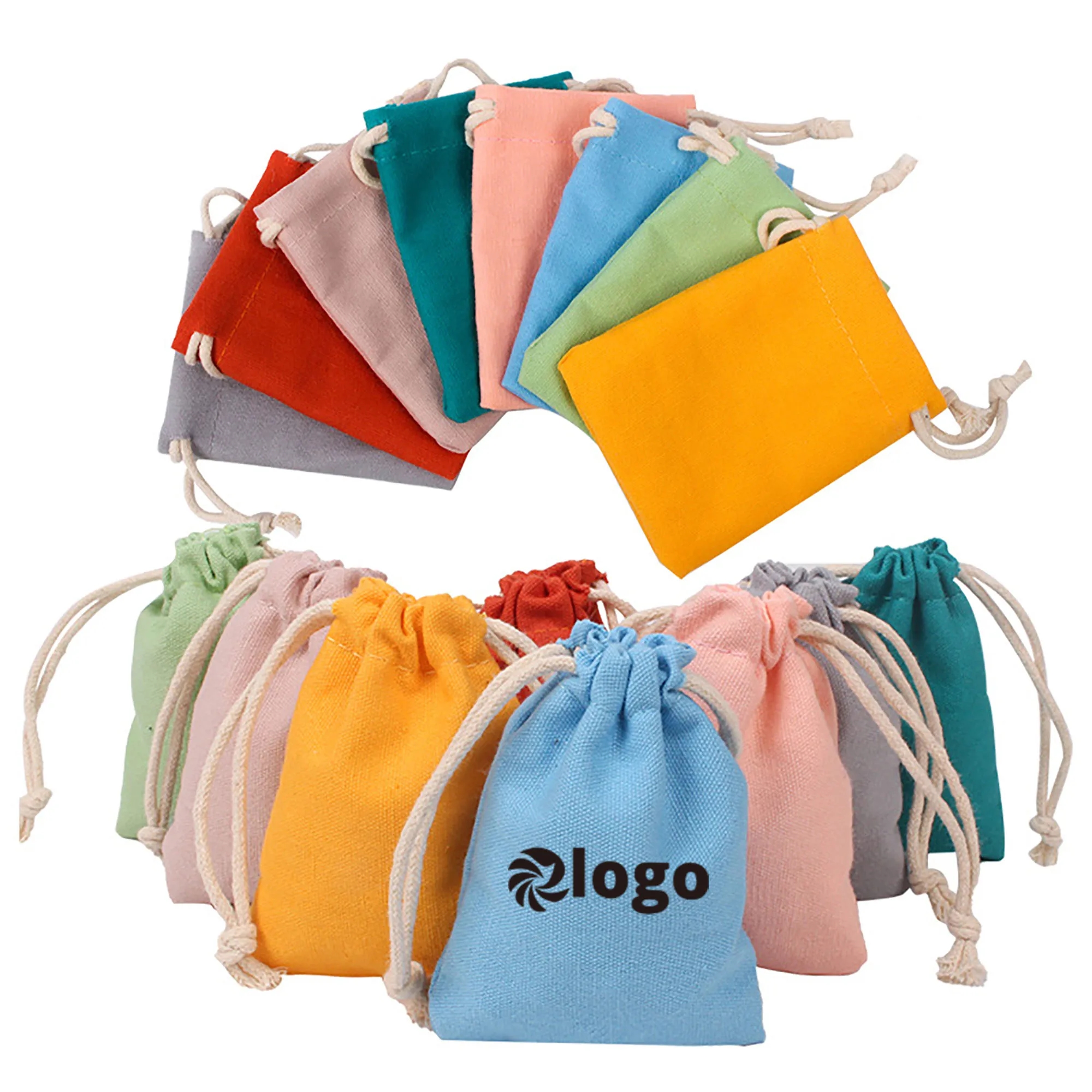 Cotton Jewelry Drawstring Bag