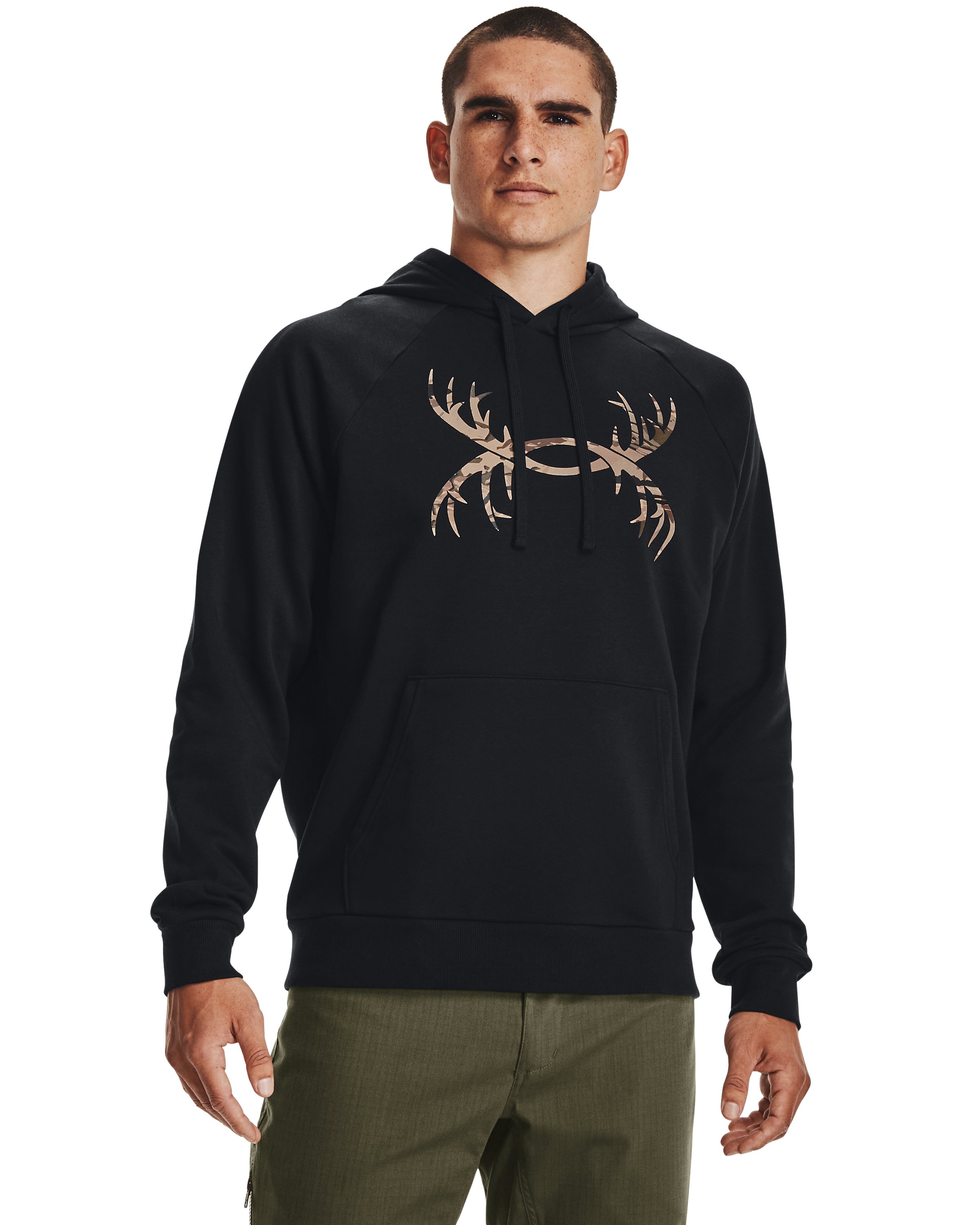 UA Rival Fleece Antler Men's Hoodie, custom hoodie or sweatshirt with logo imprint 9