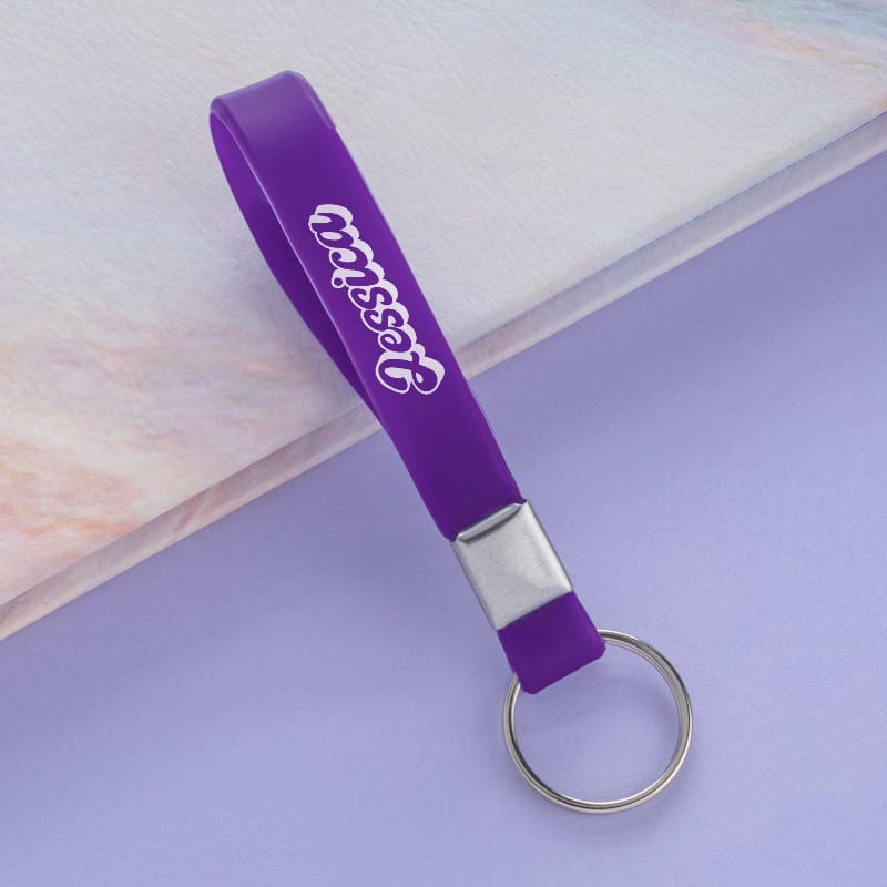 Custom Printed Wristband Keychains 4