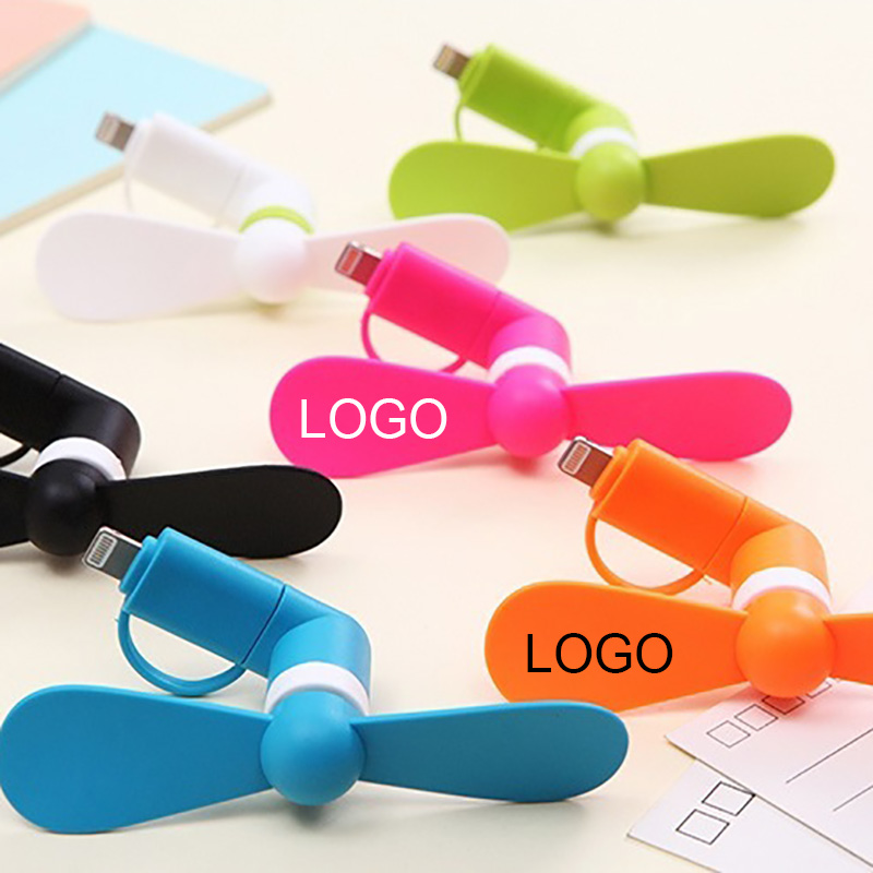 2 in 1 Mini TPE USB Cellphone Fan 2
