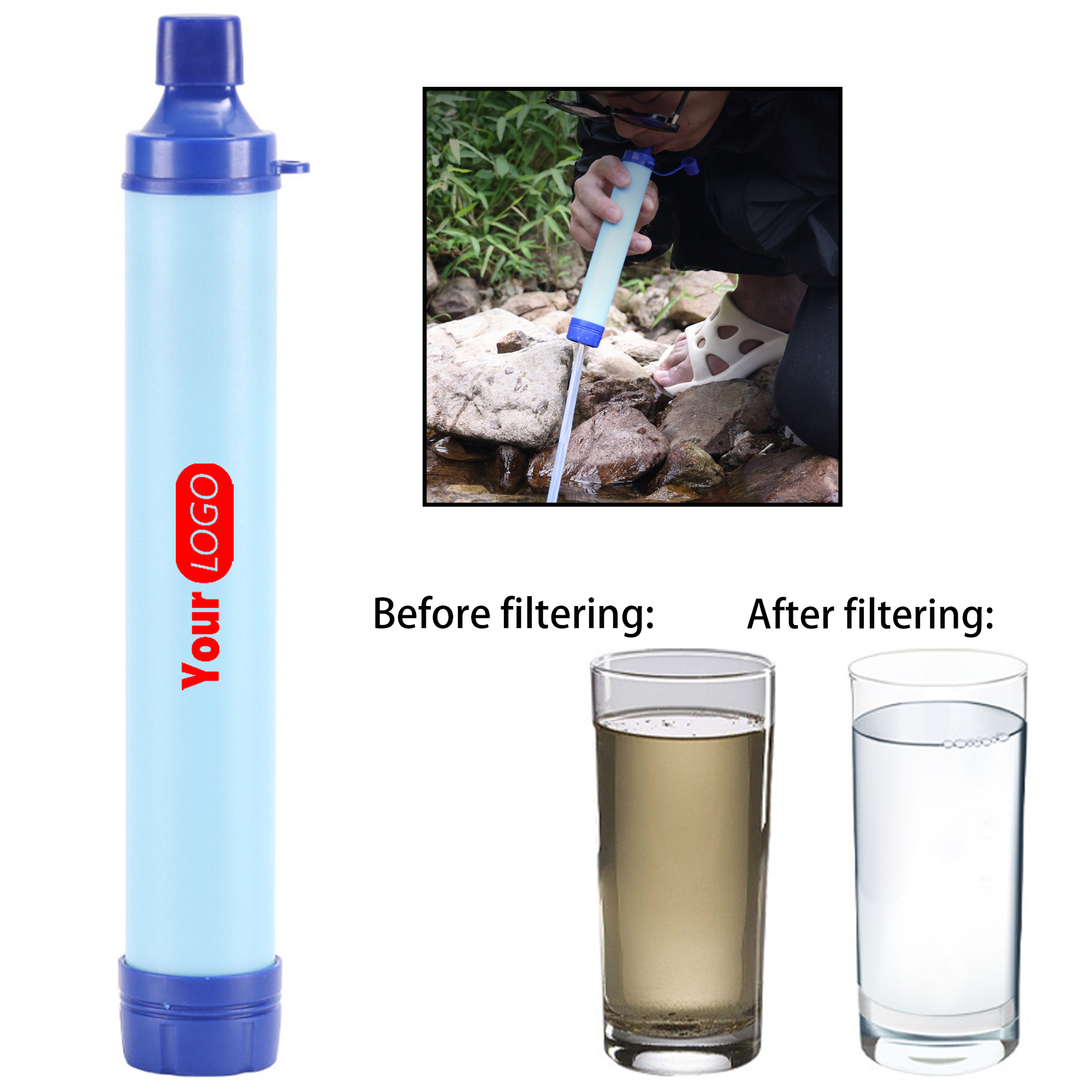 Outdoor Survival Water Filter (8.3" ?? 1.2") 2