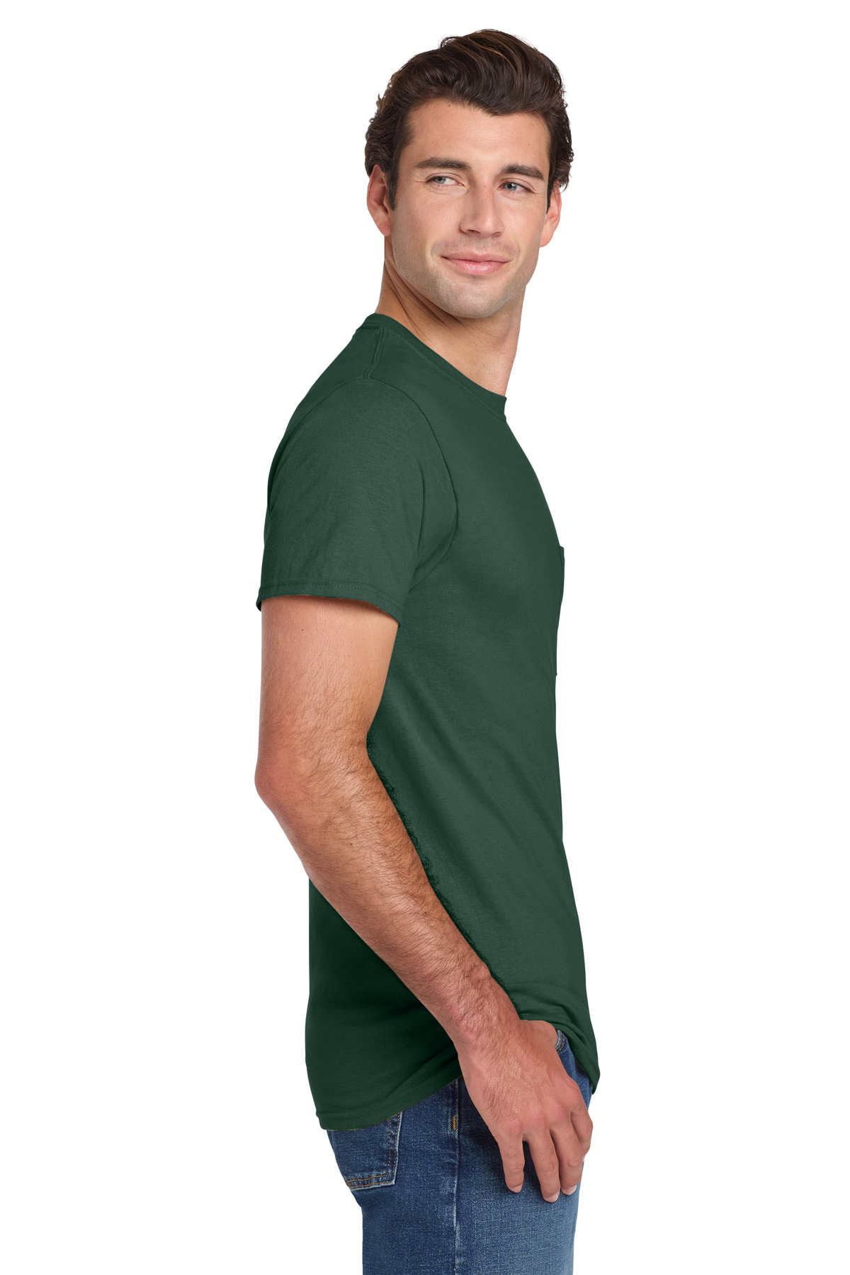 Jerzees - Dri-Power 50/50 Cotton/Poly Pocket T-Shirt. 29MP 85