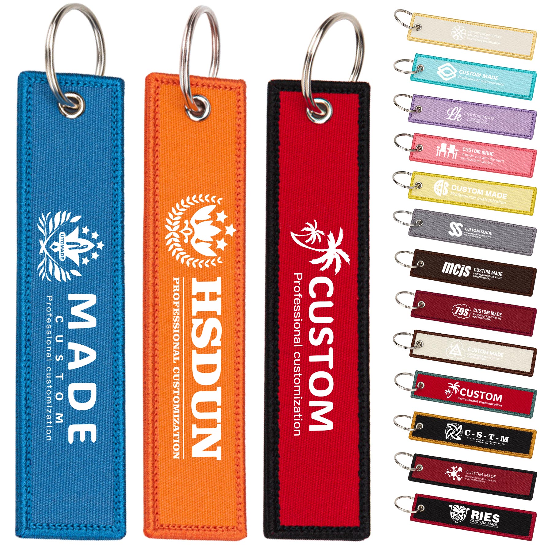 Custom Embroidered Keyrings 16