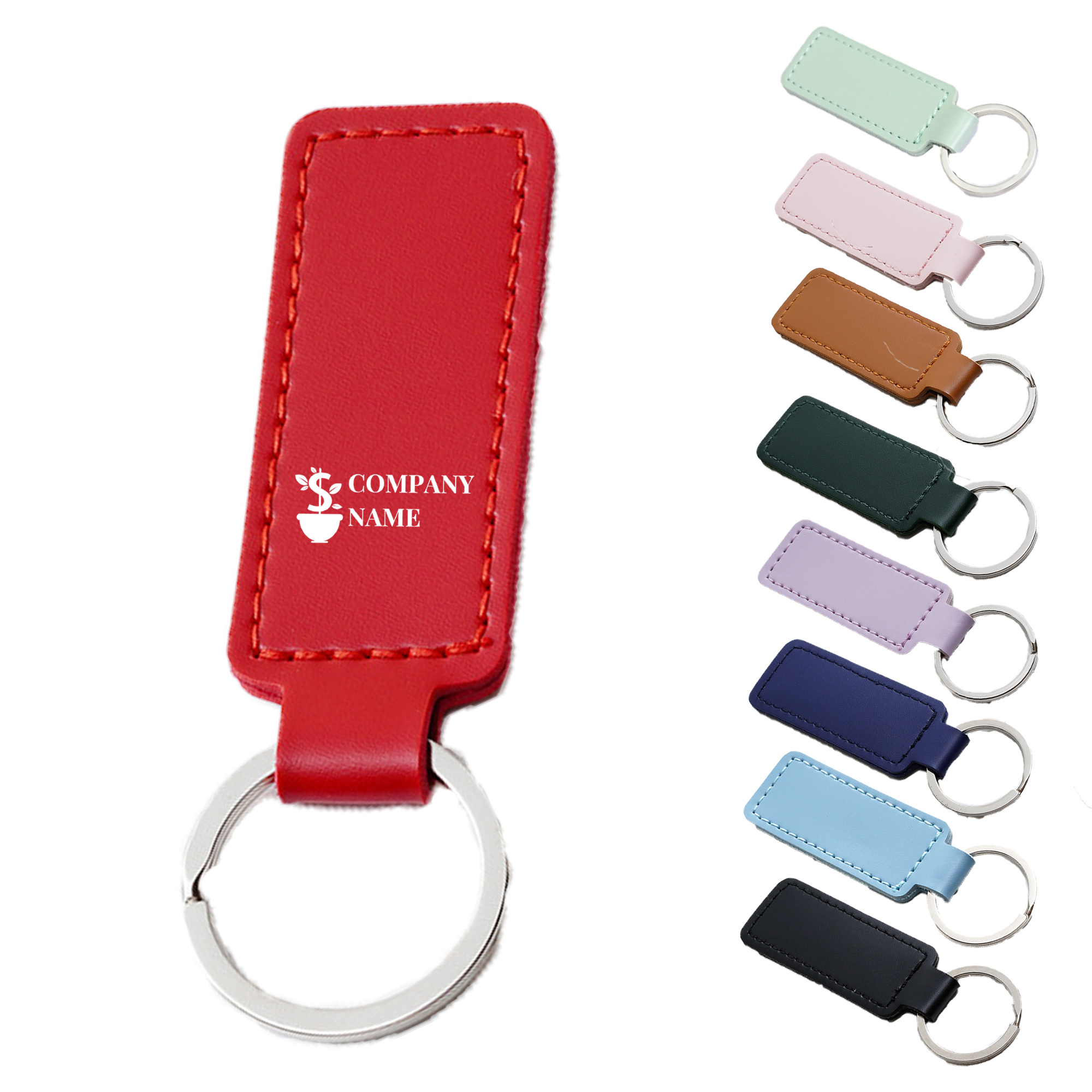 PU Leather Keychain Keg Ring 1