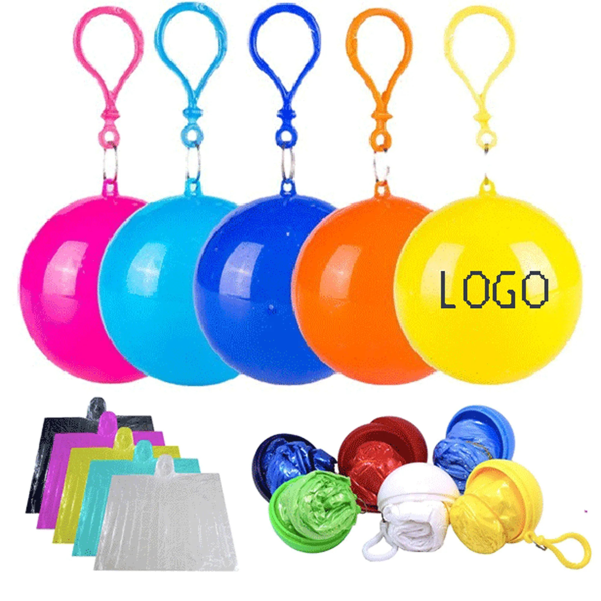 Disposable Emergency Rain Ponchos Ball 2