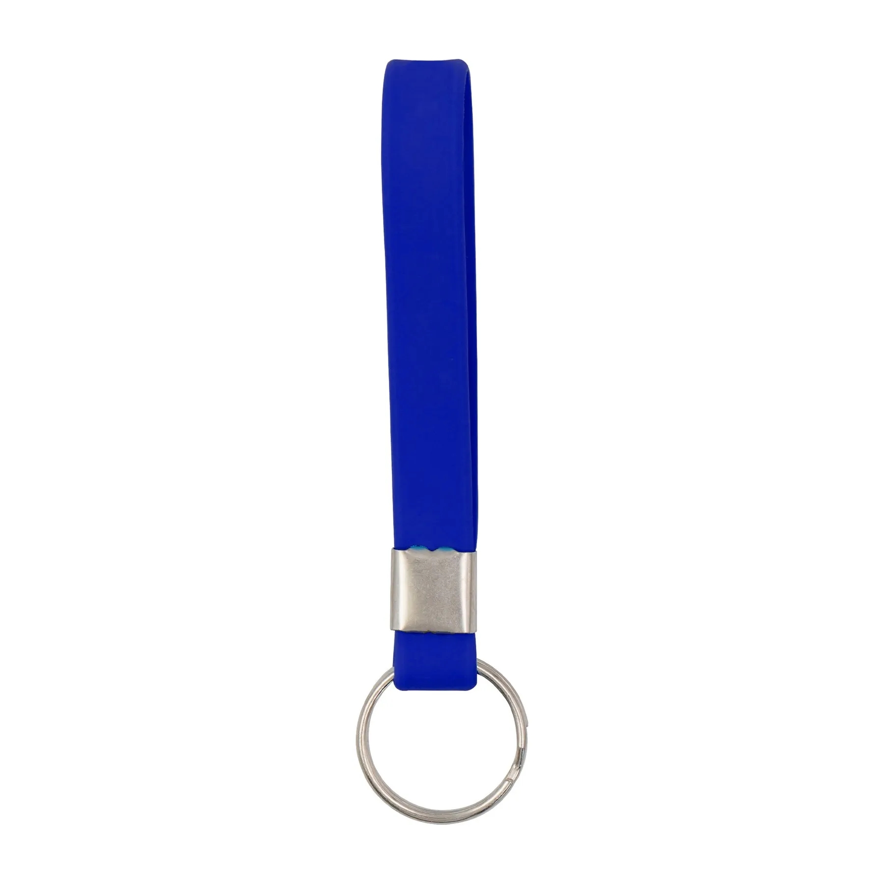 Screen Printed Silicone Wristband Keychain 1