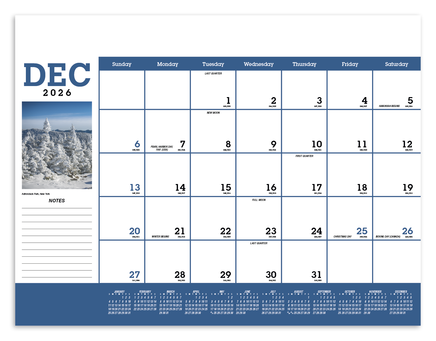 Triumph® Calendars Scenic Desk Pad 47