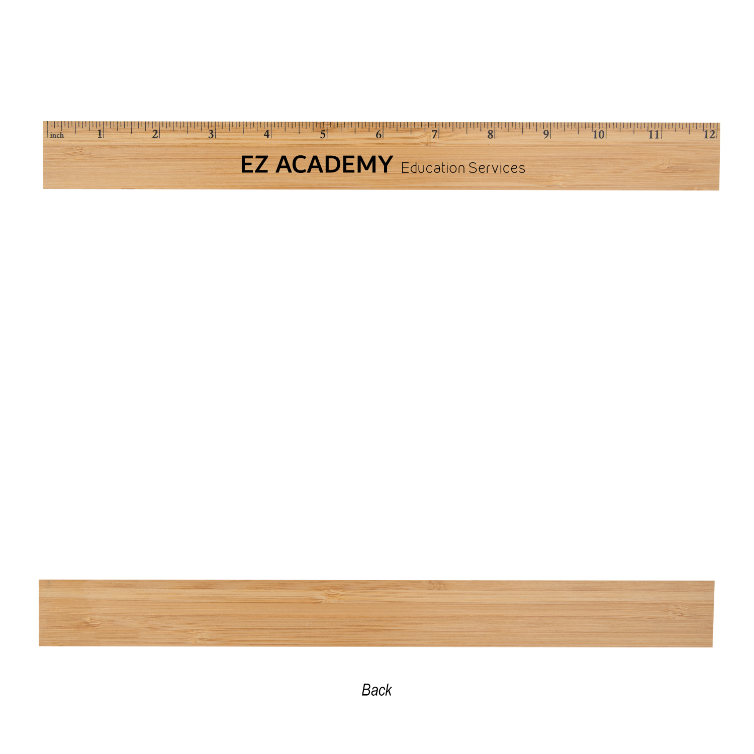 12" Bamboo Ruler 2