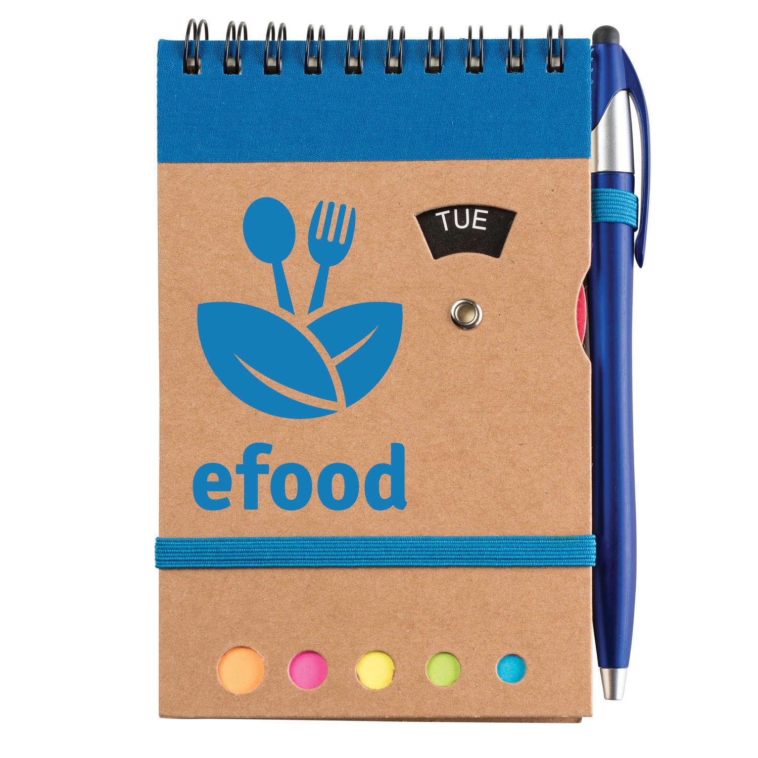 Jot & Go 3.75 x 5.75 Cardboard Spiral Journal with Pen (CLOSEOUT) 11