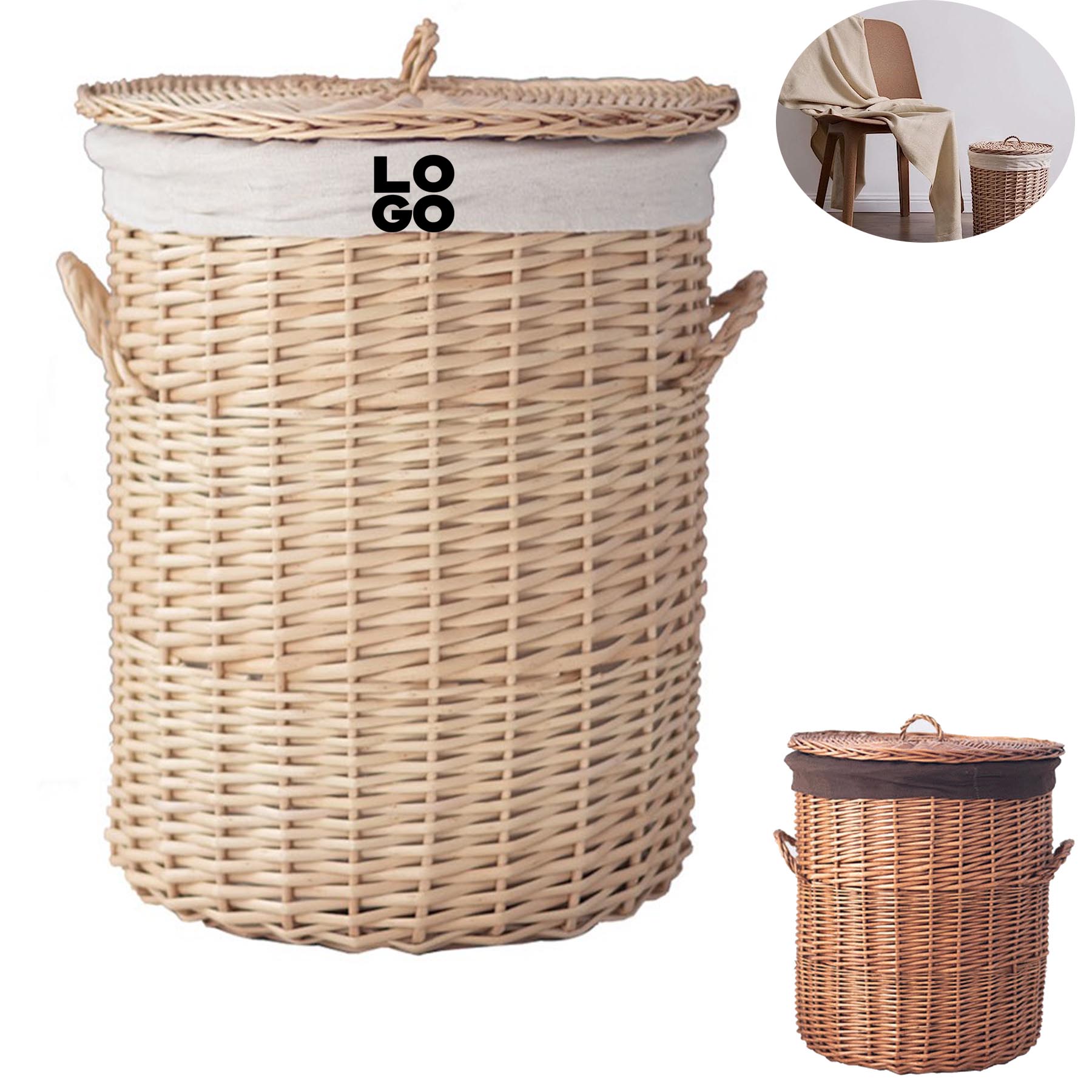 Large Wicker Weave Storage Basket 2