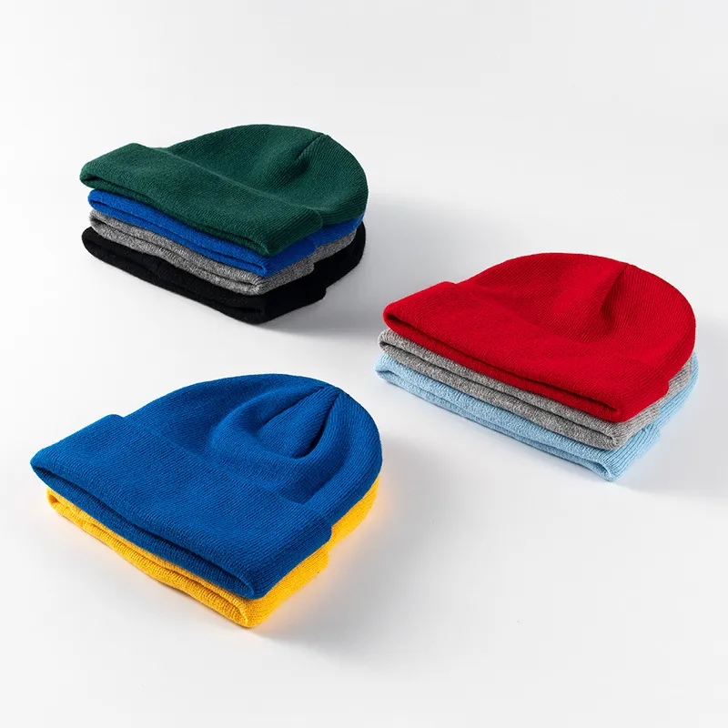 Solid-Color Embroidered Woolen Hat 4