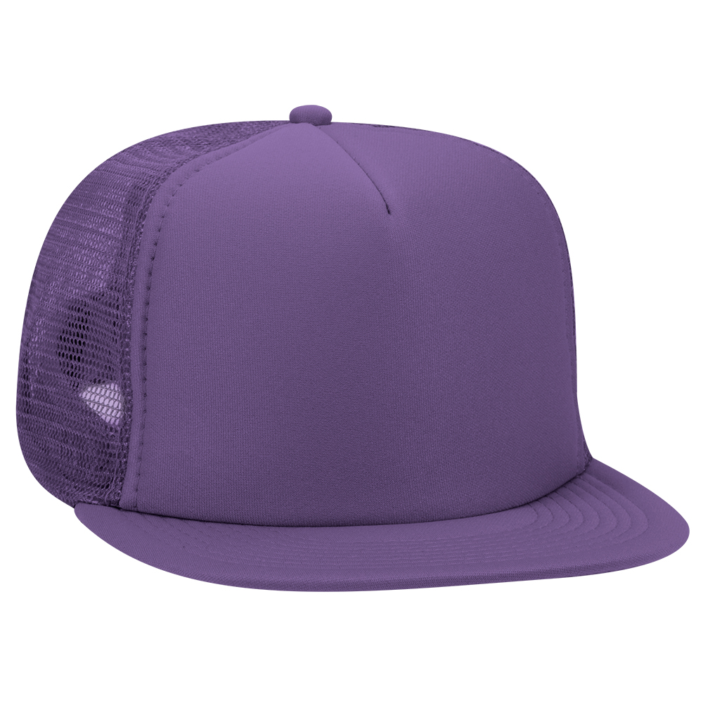 OTTO CAP® OTTO SNAP 5 Panel High Crown Mesh Back Trucker Snapback Hat 4