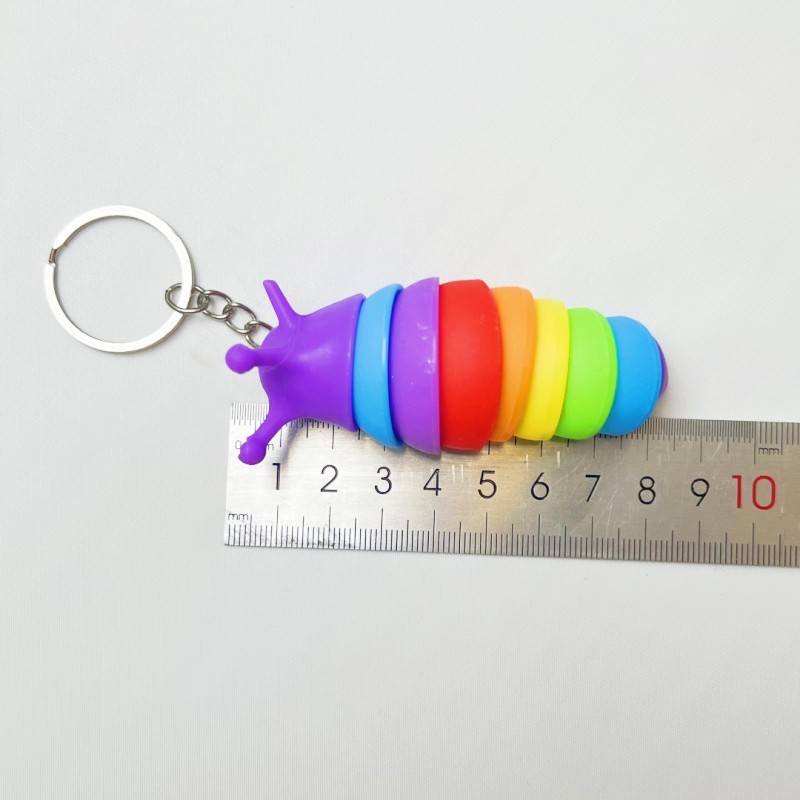 Mini Fidget Slug Keychain 4