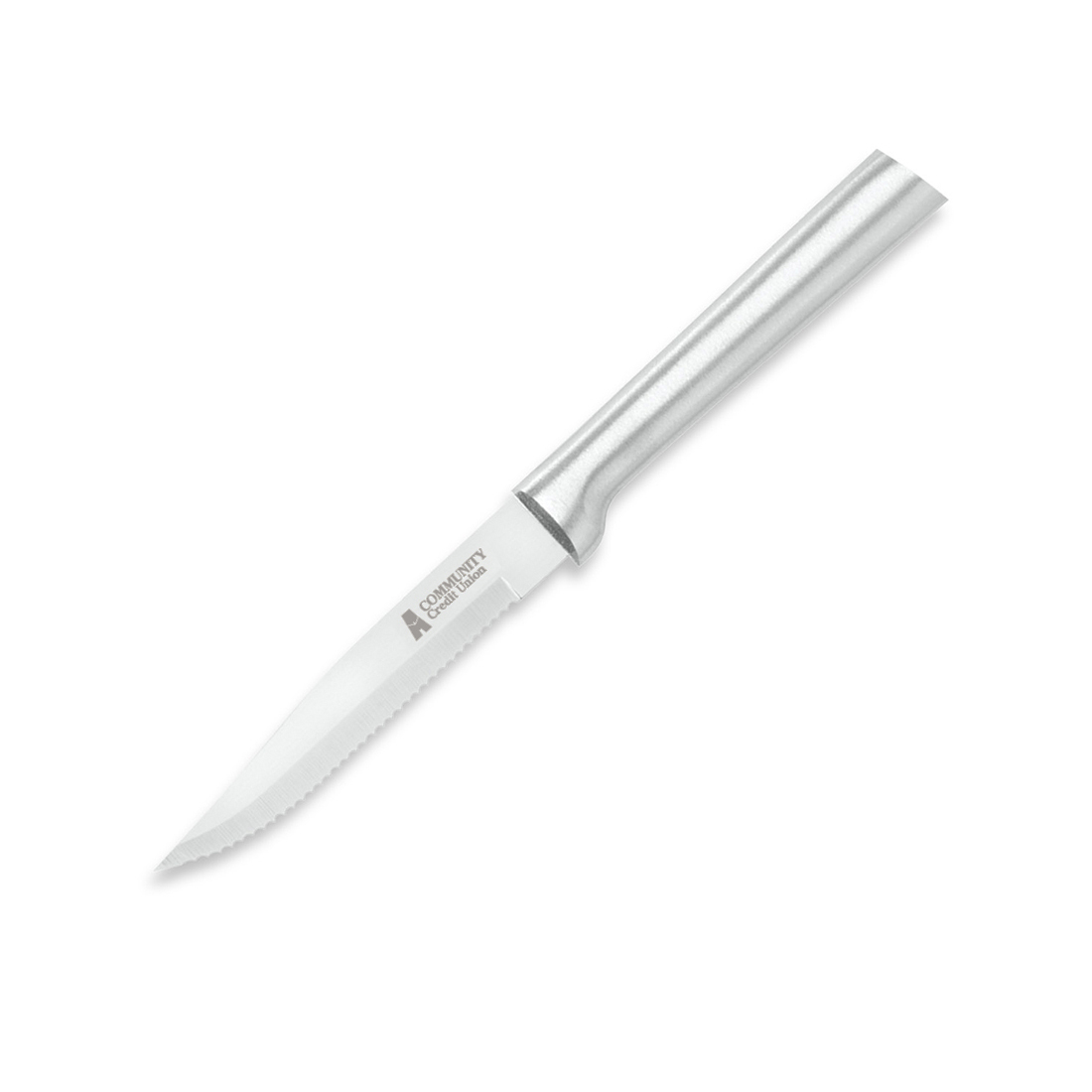 Serrated Steak Knife w/Silver Handle 1