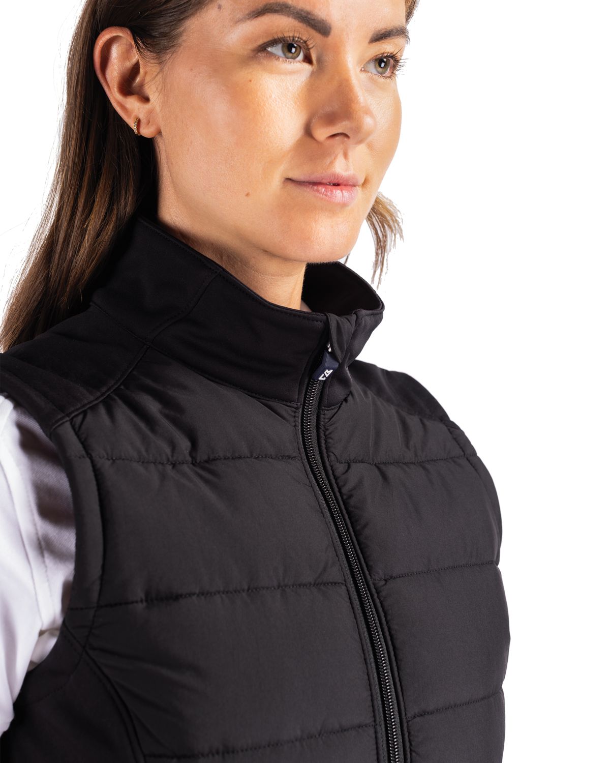 Evoke Hybrid Softshell Recycled Womens Full Zip Vest
