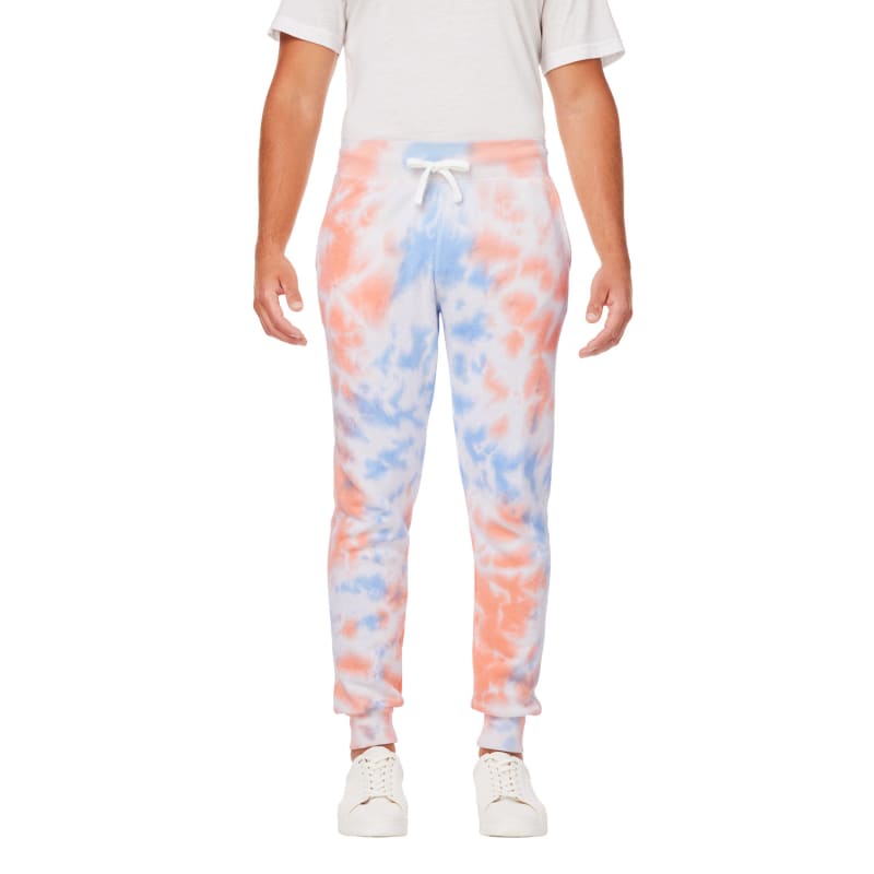J America Adult Tie Dye Fleece Jogger 30