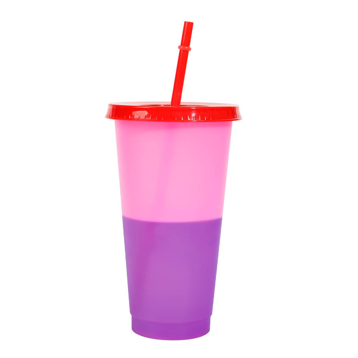 Straws Color Changing Plastic Cups 5