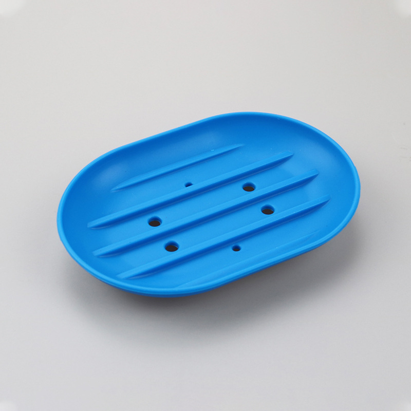 Oval Solid Color SiliconeSoap Dish 5
