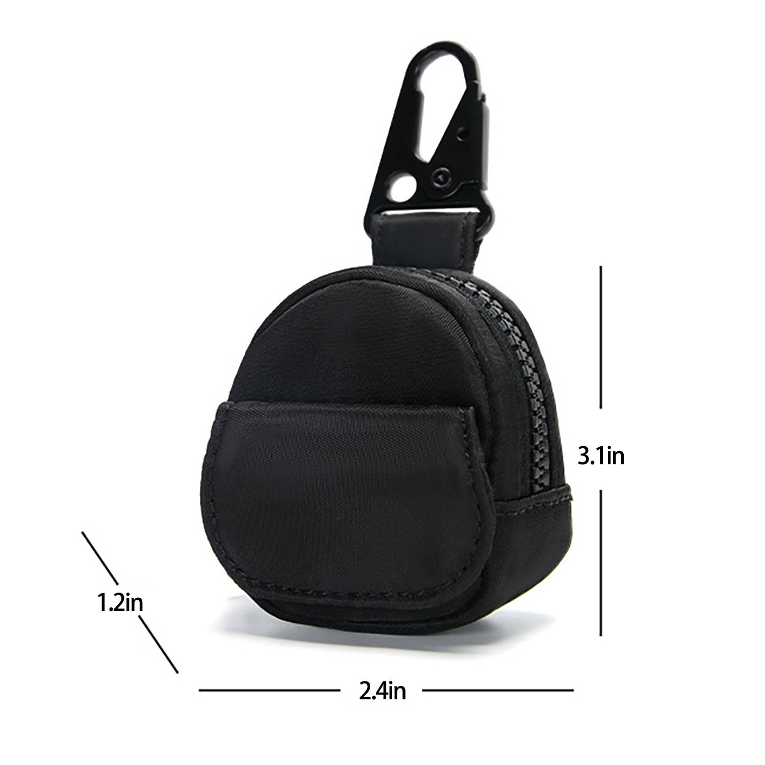 Lightweight And Compact Oxford Coin Purse W/ Clip 2