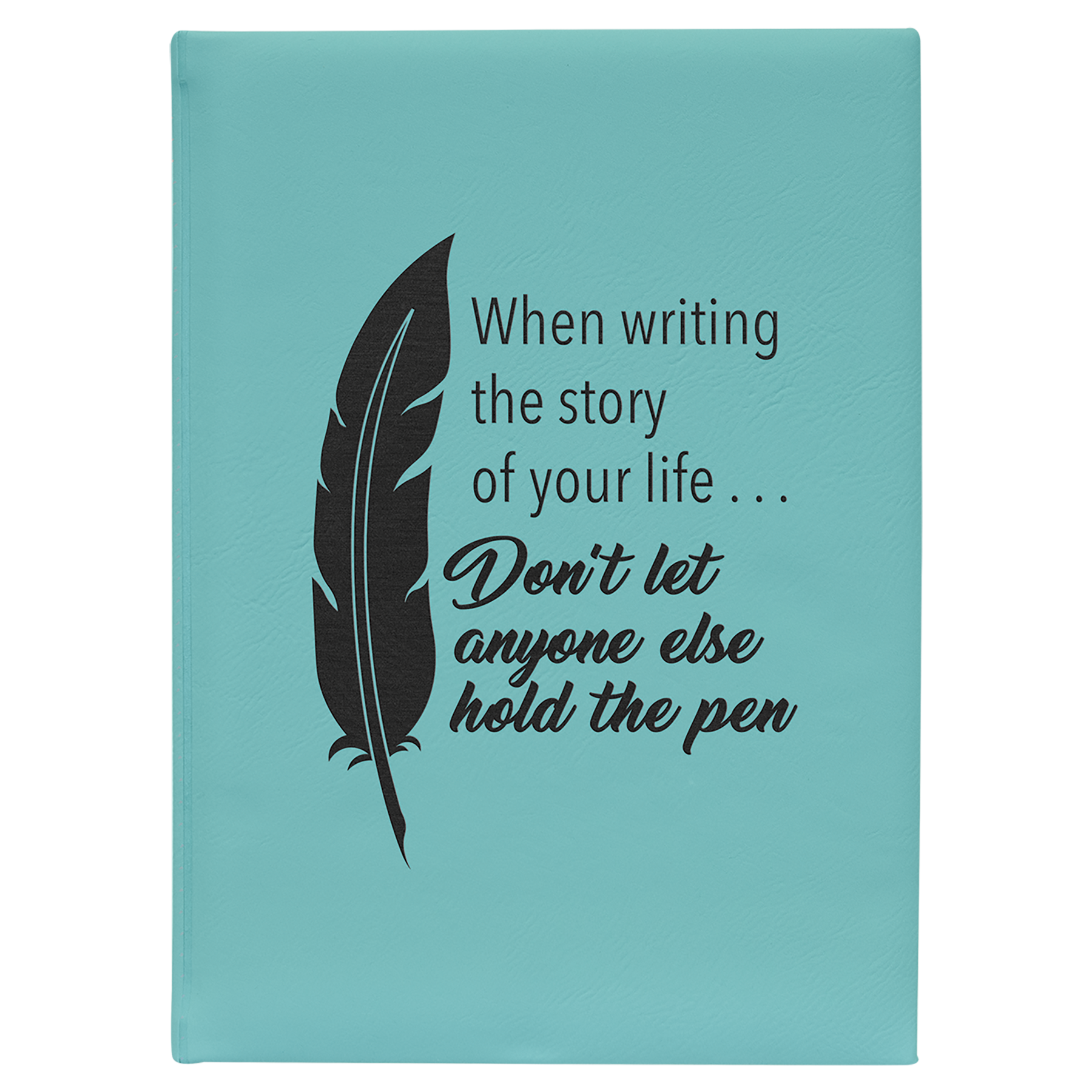 Laser Engraved Leatherette Unlined Journal (7"x 9.75") 5