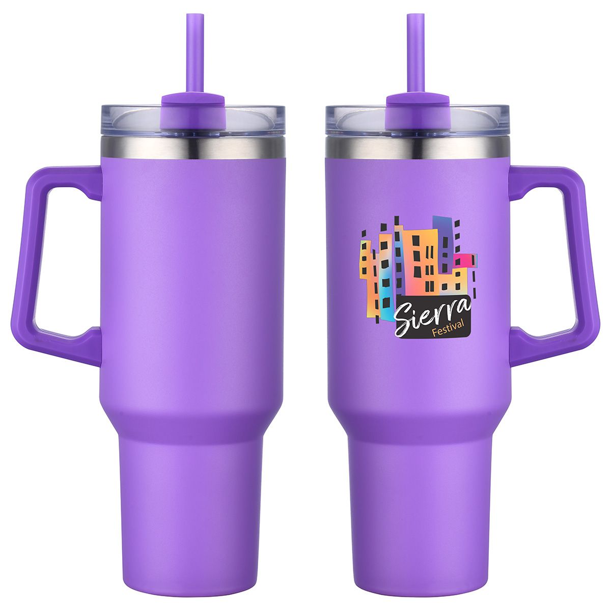 Genoa 40 oz Vacuum Insulated Travel Mug with Straw 14