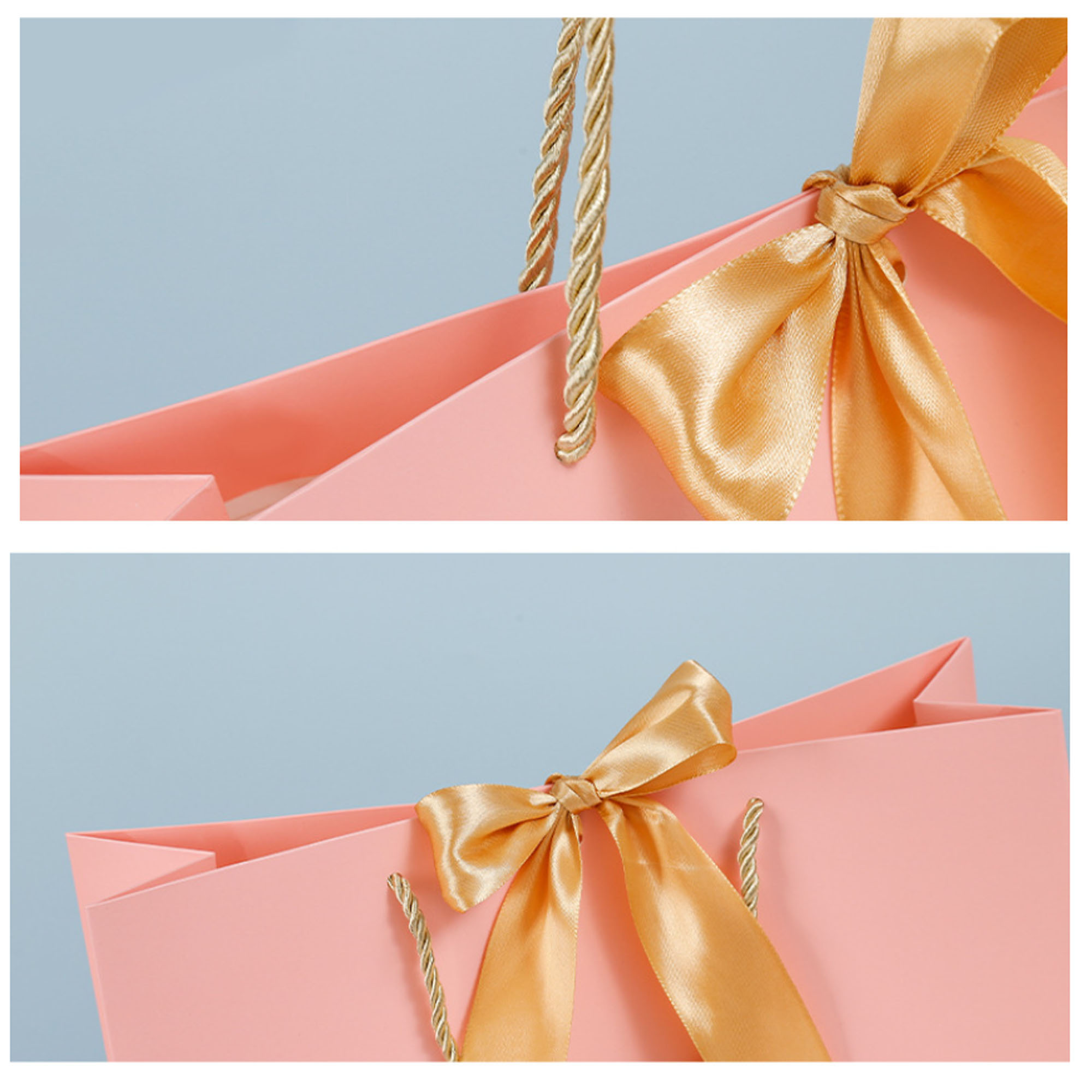 Custom Logo Bowknot Gift Bags for Apparel & Cosmetic Packaging 3