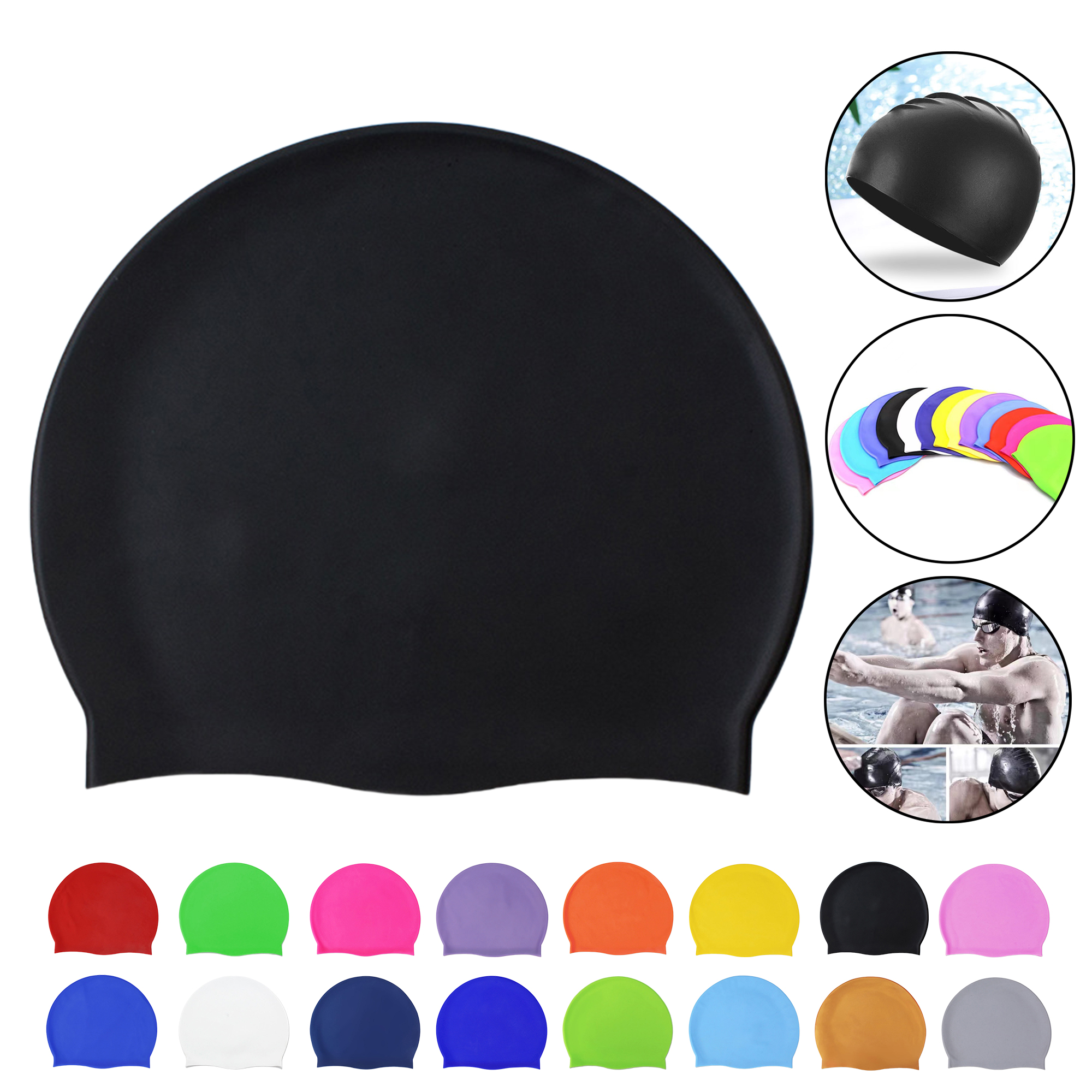 Premium Silicone Swim Cap 9