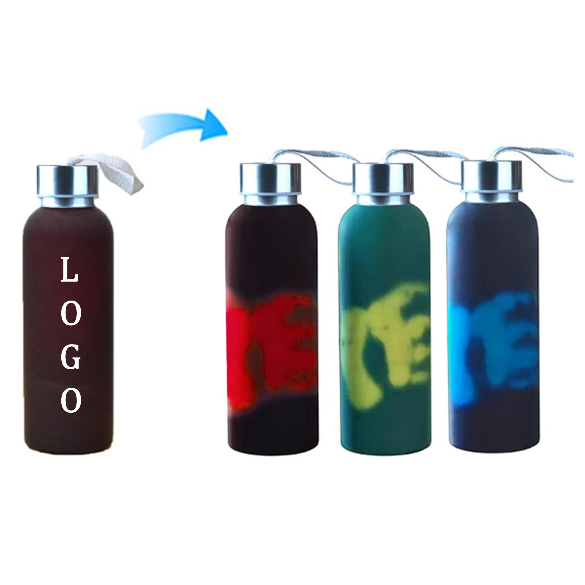 18oz. Heat Sensitive Color Changing Insulated Tumbler 2