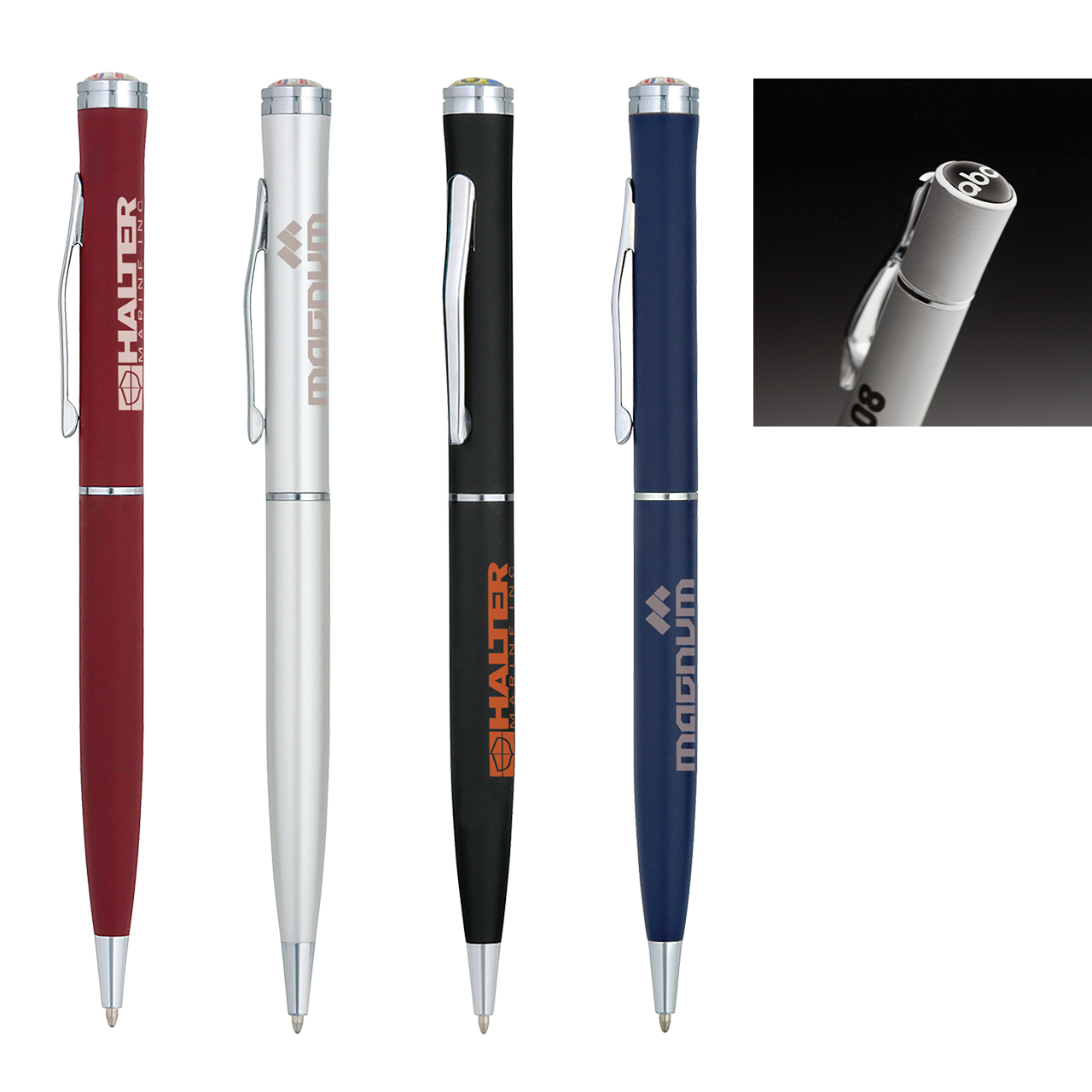 Uhlan Twist Action Ballpoint Pen with Photo Dome Top 5