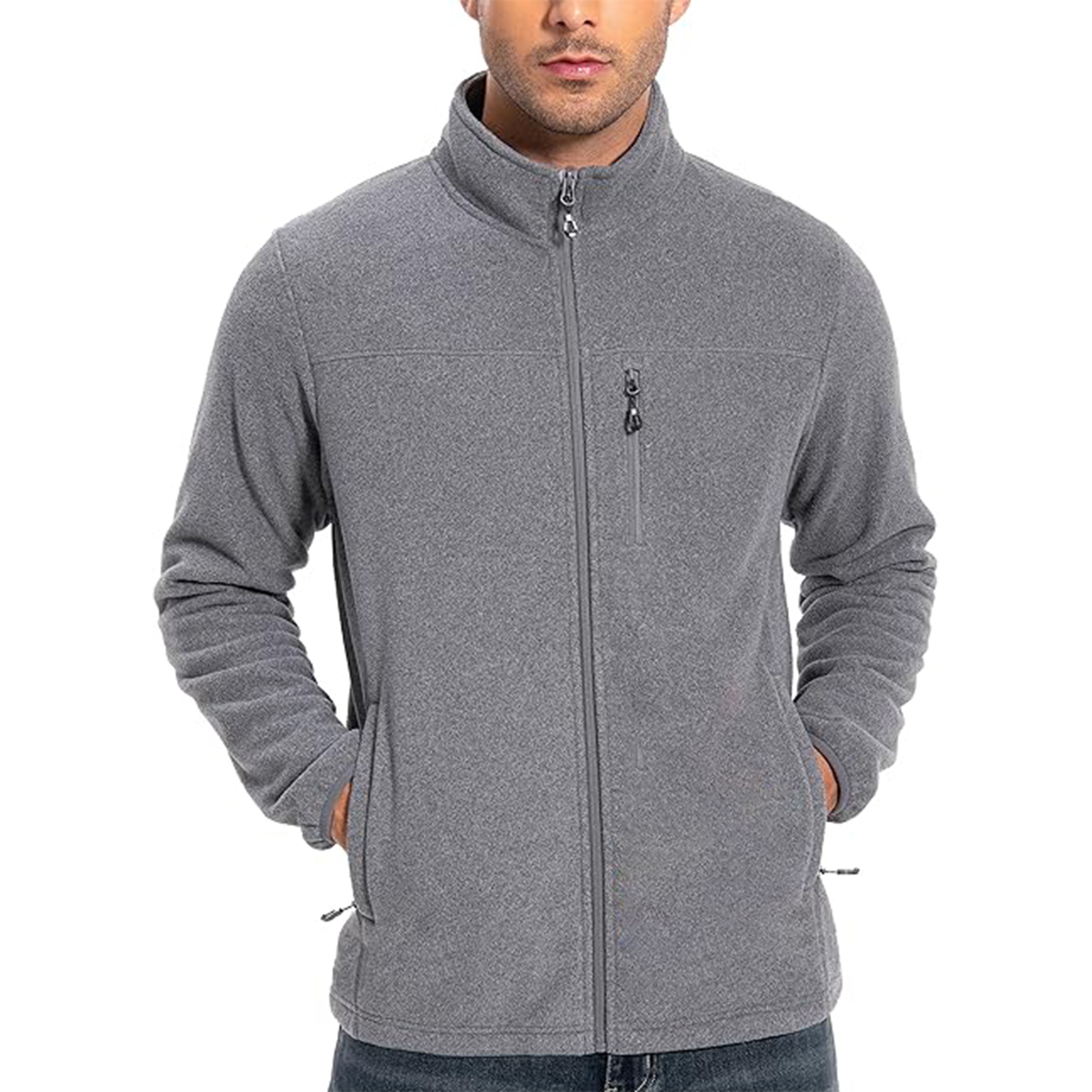 Men Lightweight Polar Fleece Jacket 4