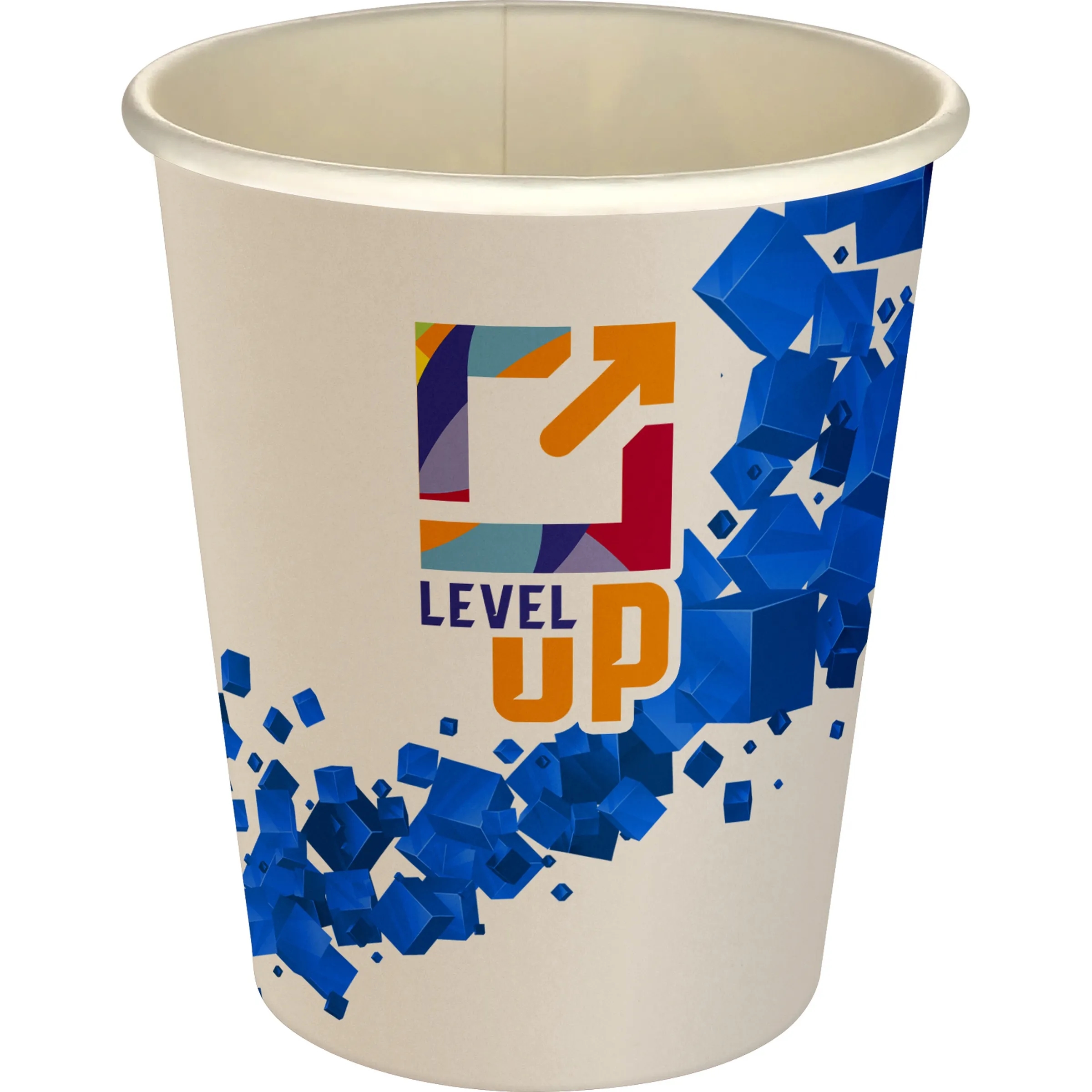 5 oz Full Color Floating Cubes Paper Cup, custom paper cup with logo imprint 26