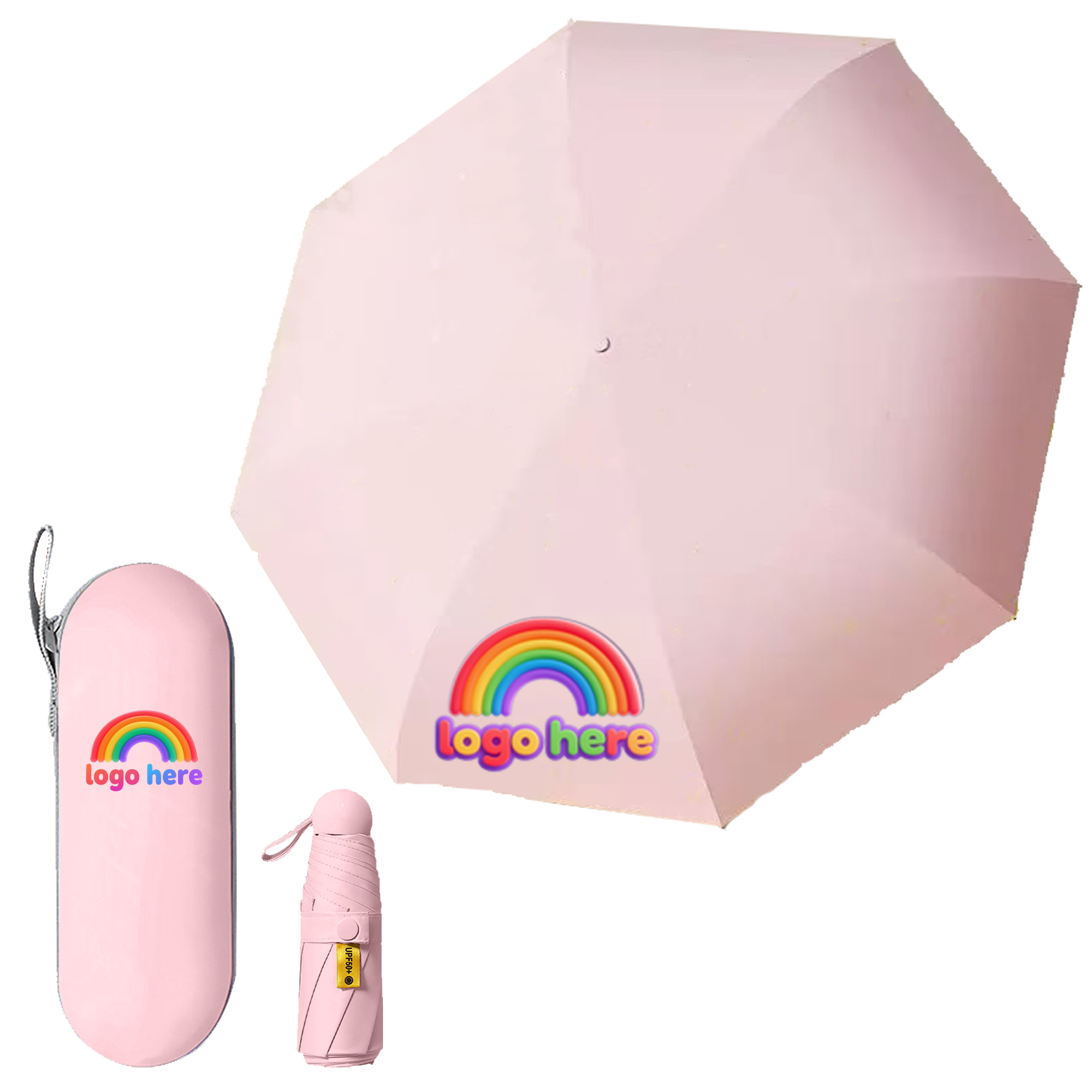 UPF 50+ Compact Windproof Travel Umbrella 4