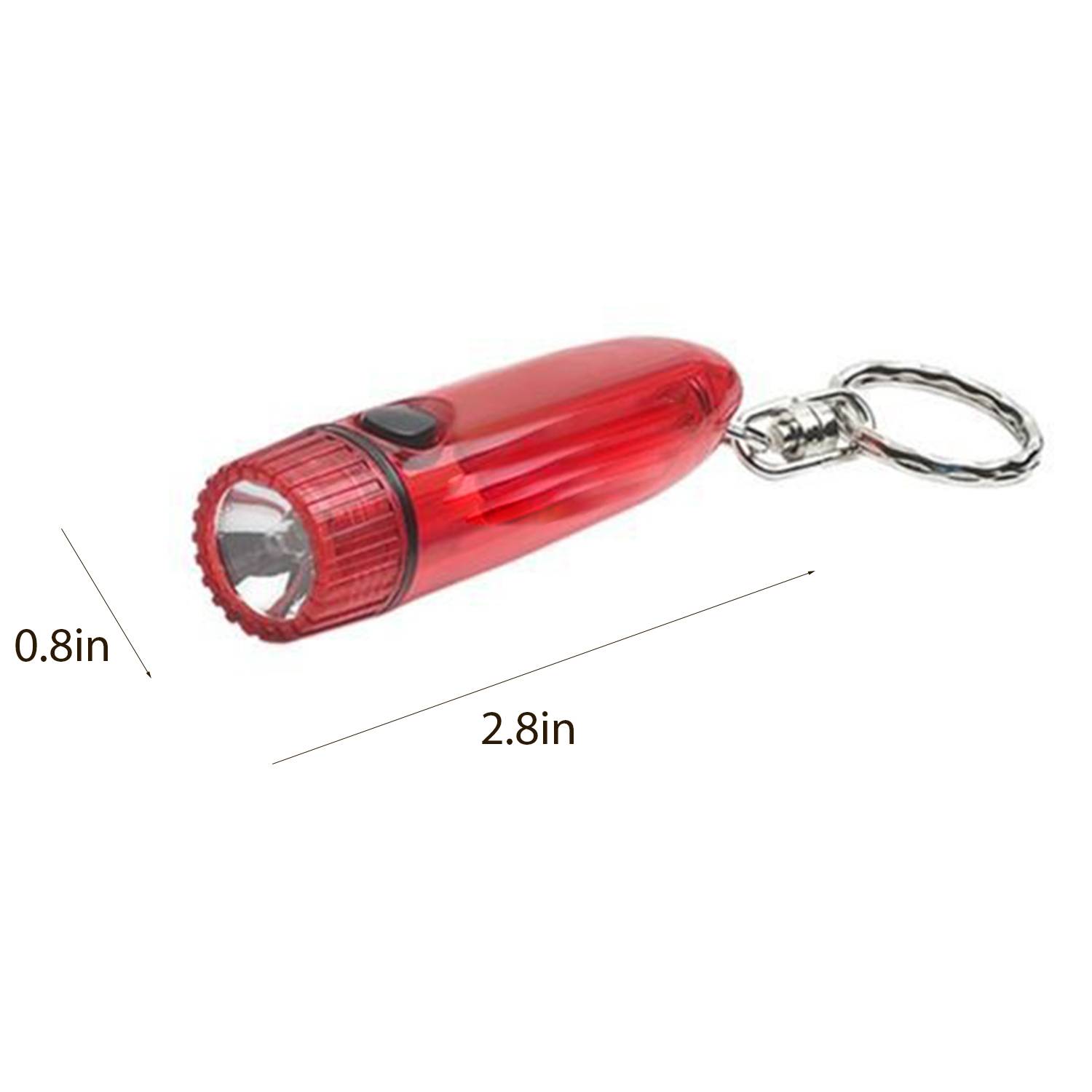 Sleek Cylinder Shaped Flash Light Keychain 2