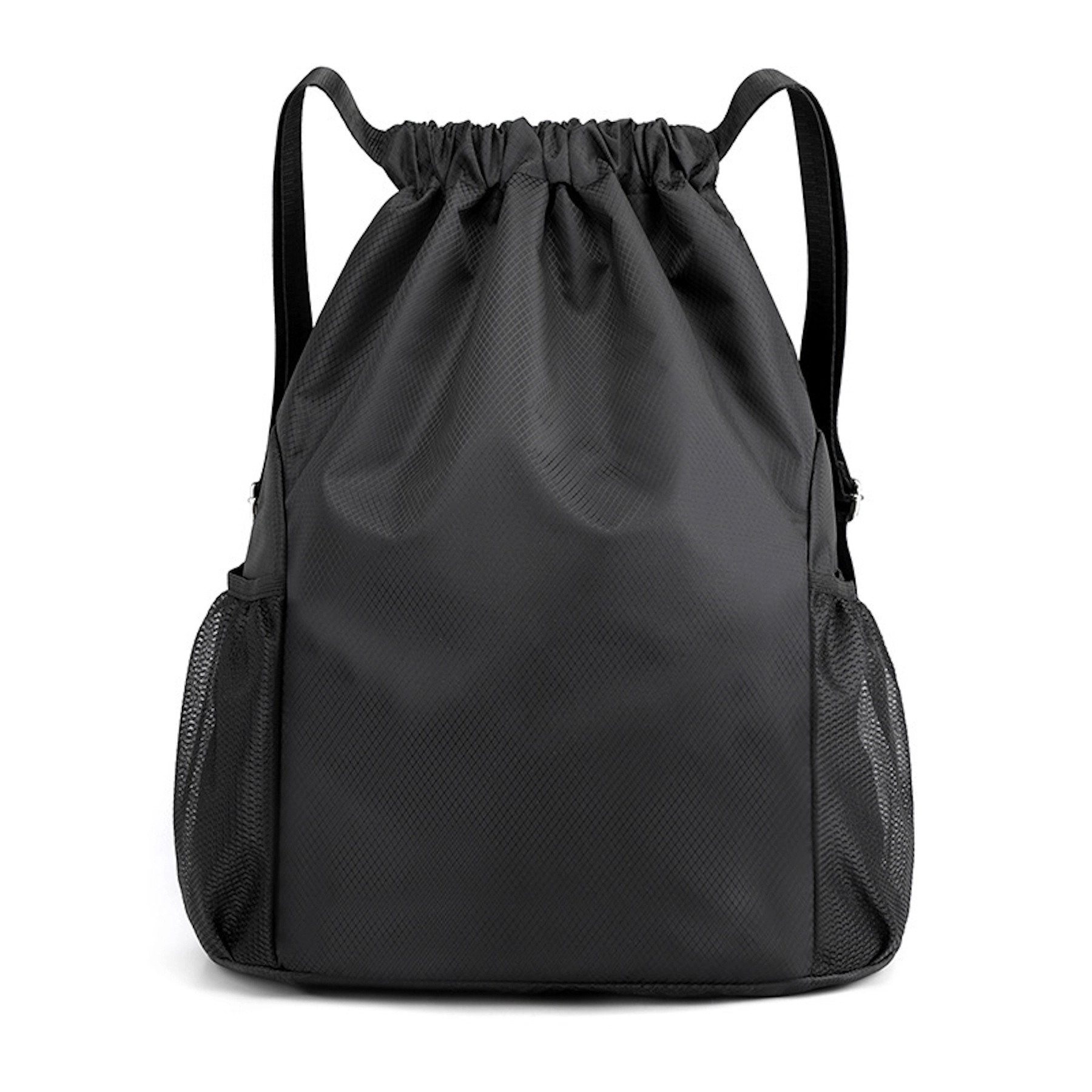 Sports Gym Bag Drawstring Backpack With Water Bottle Holder 6