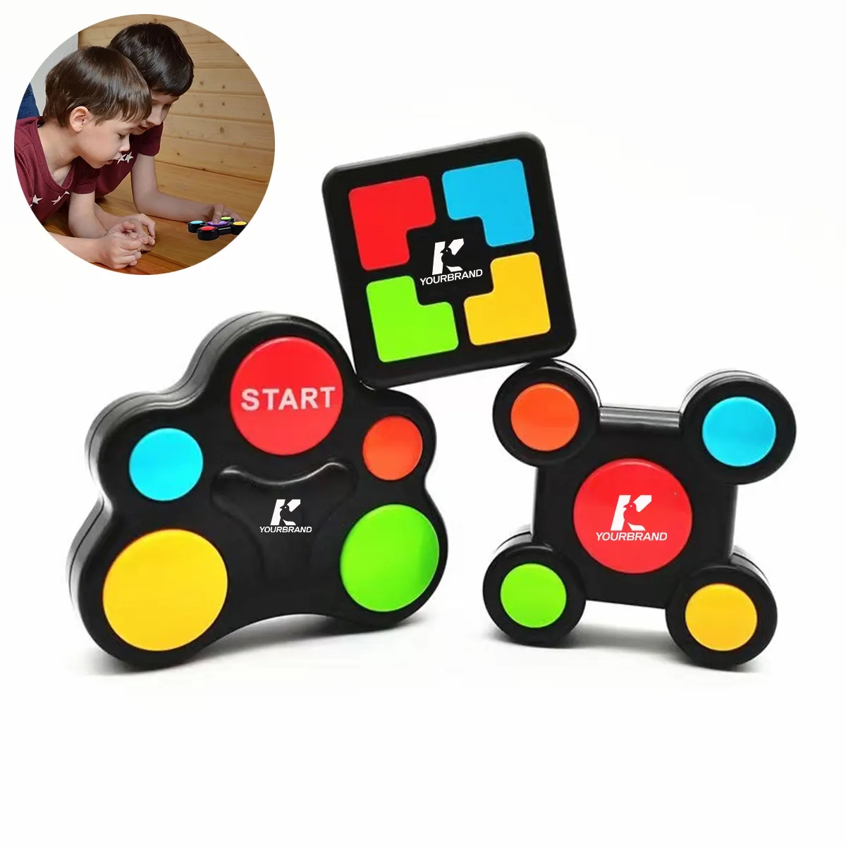 Portable Handheld Light-Up Sounds Memory Training Game 2
