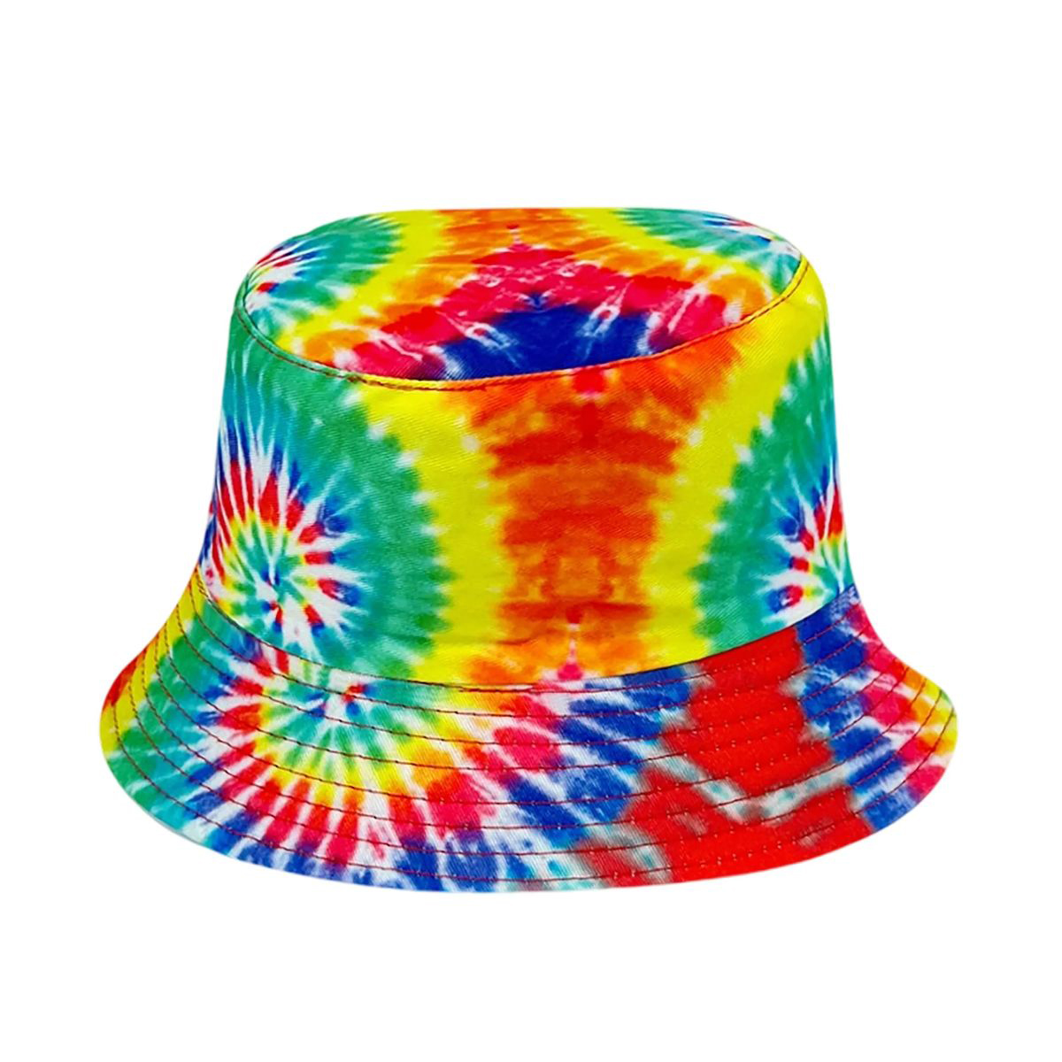 Plastic Tie Dye Hat with Foldable Double Sided Design 25