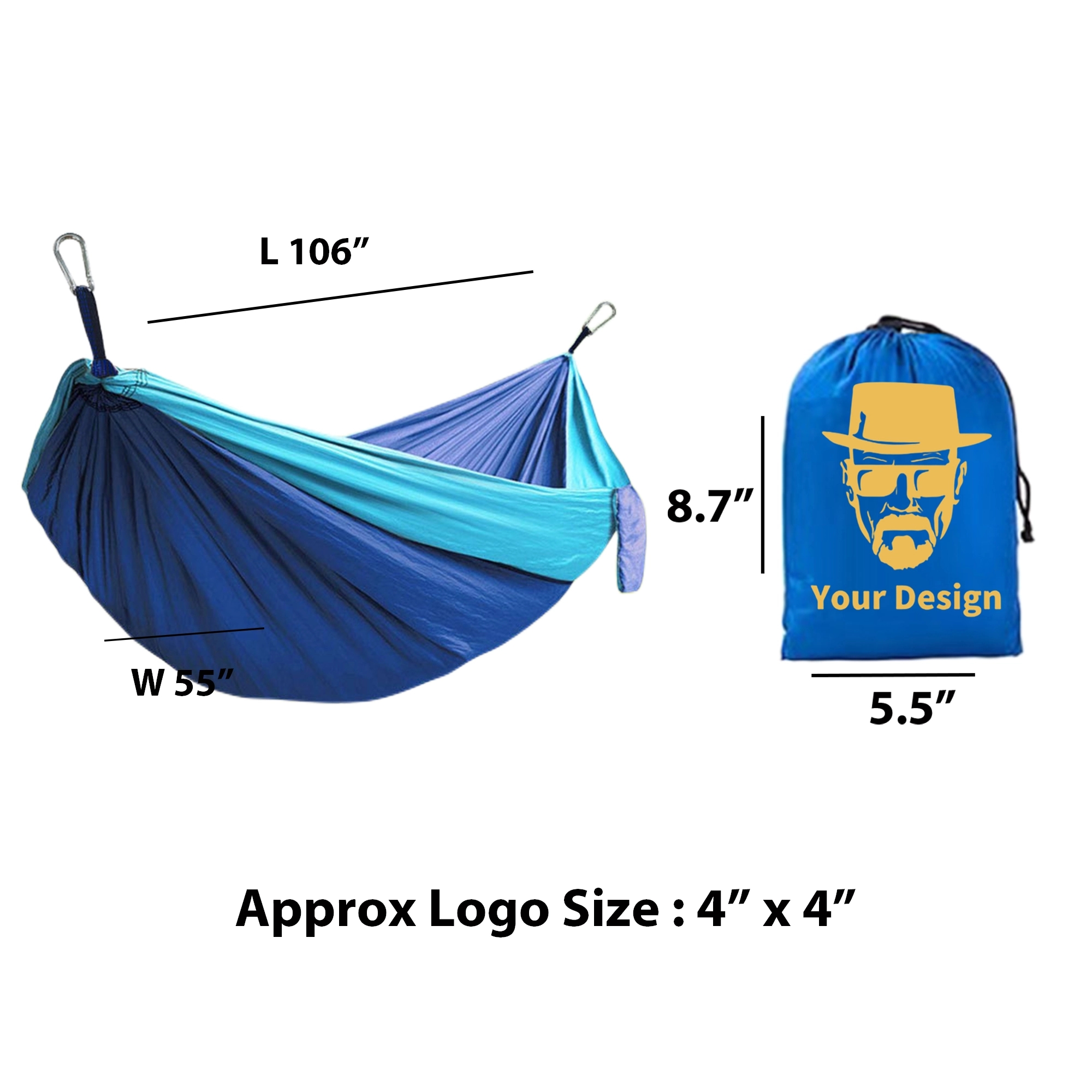 MOQ50 Large Camping Portable Hammock 3