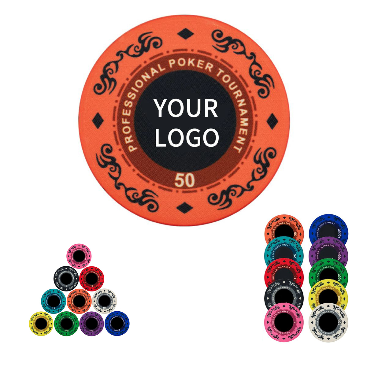 Ceramic Game Chips with Smooth Surface 2