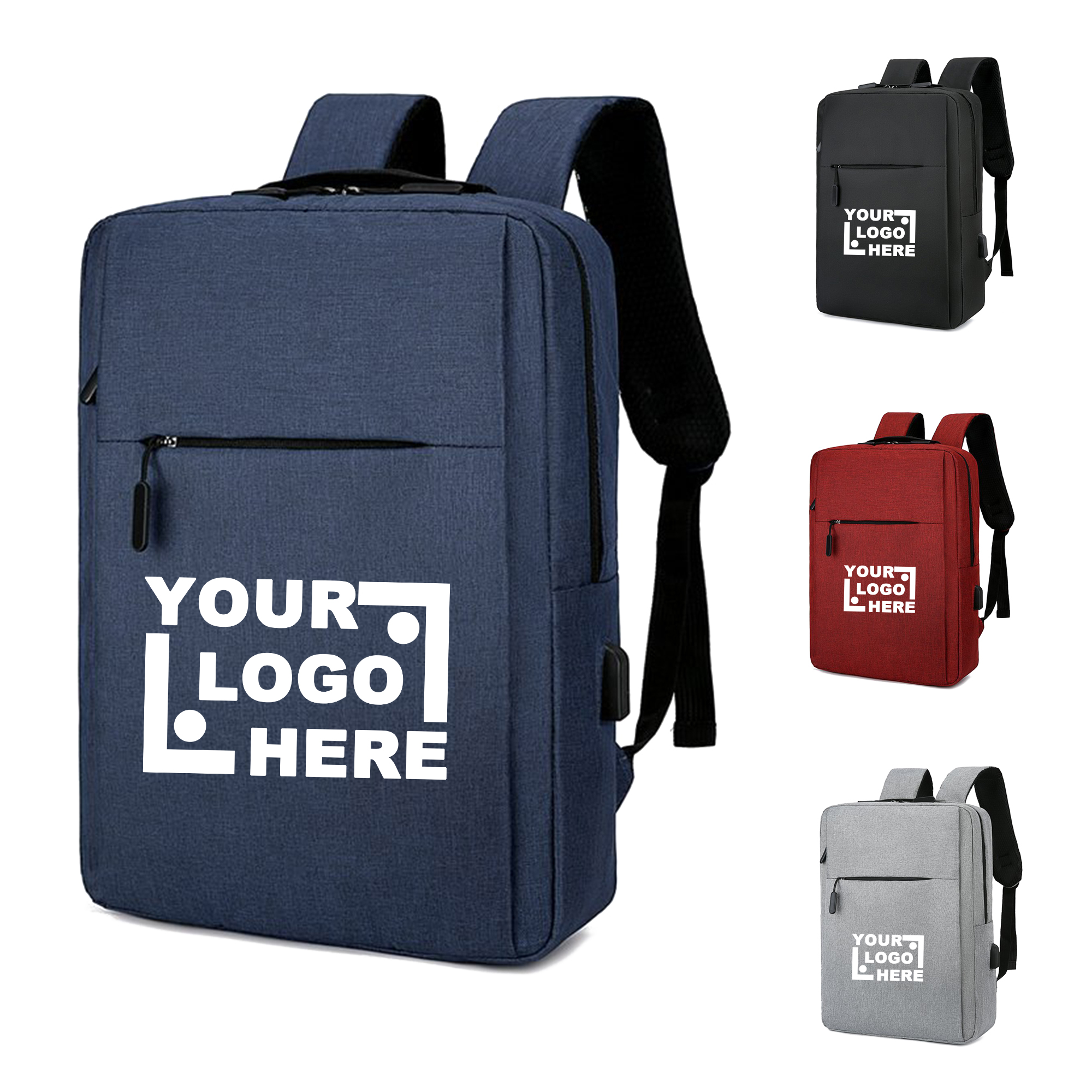Simple Solid Color Laptop Bag 2