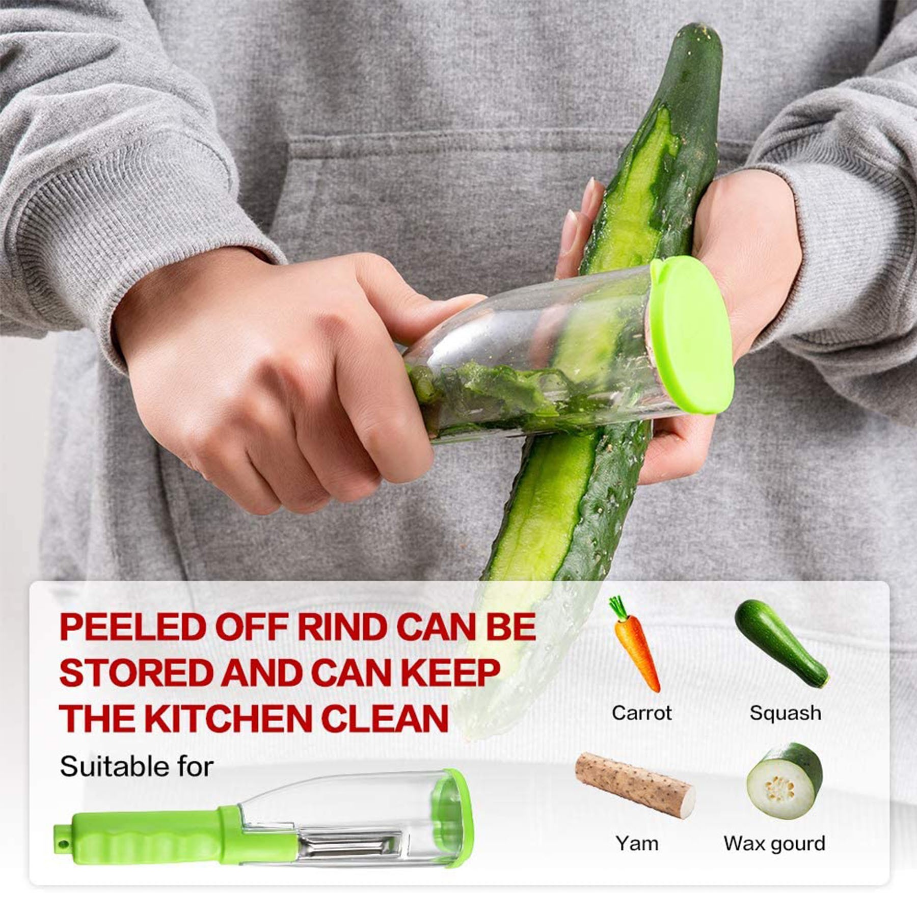 Handy Peeler With Container 2