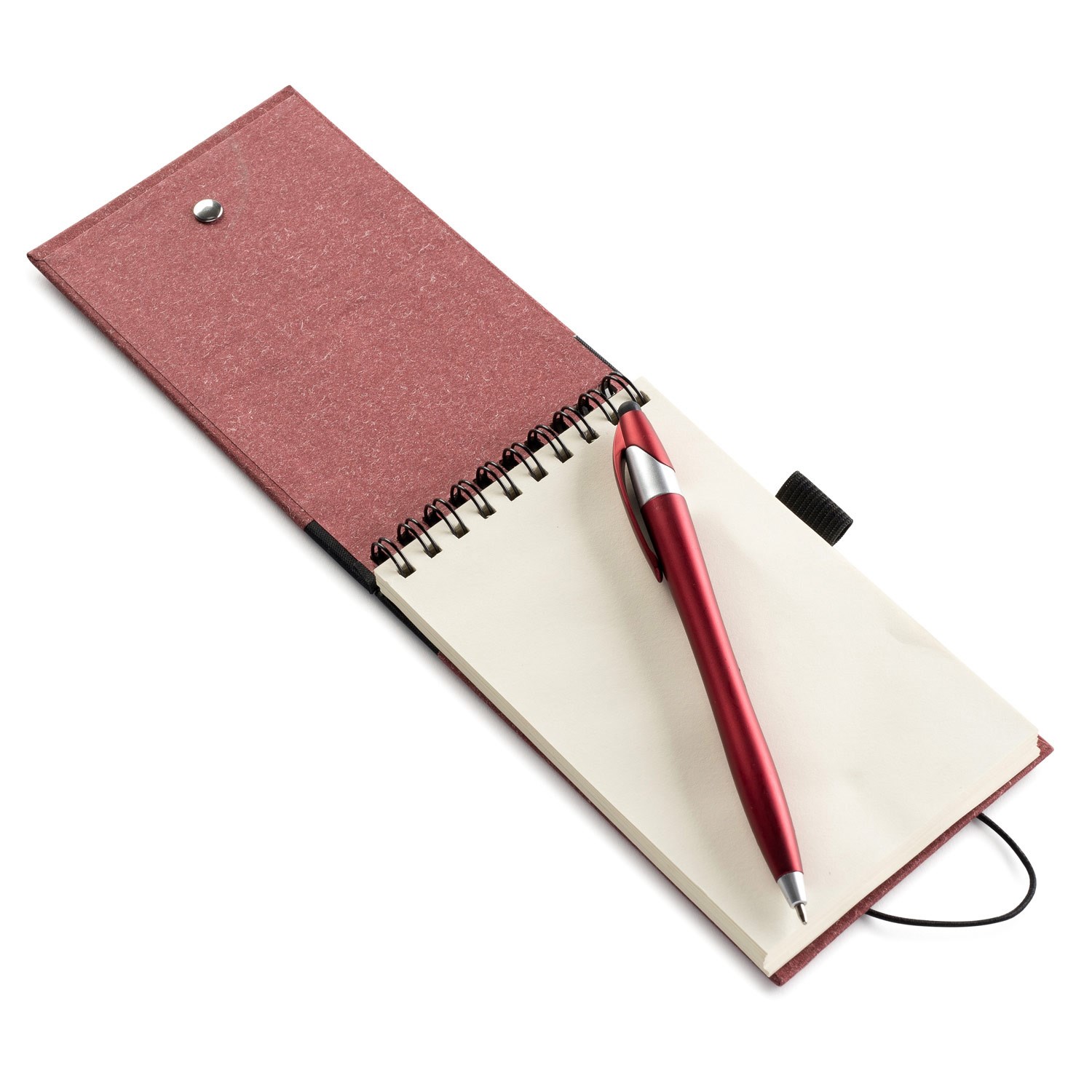 Jot & Go 3.75 x 5.75 Cardboard Spiral Journal with Pen - Colors 4