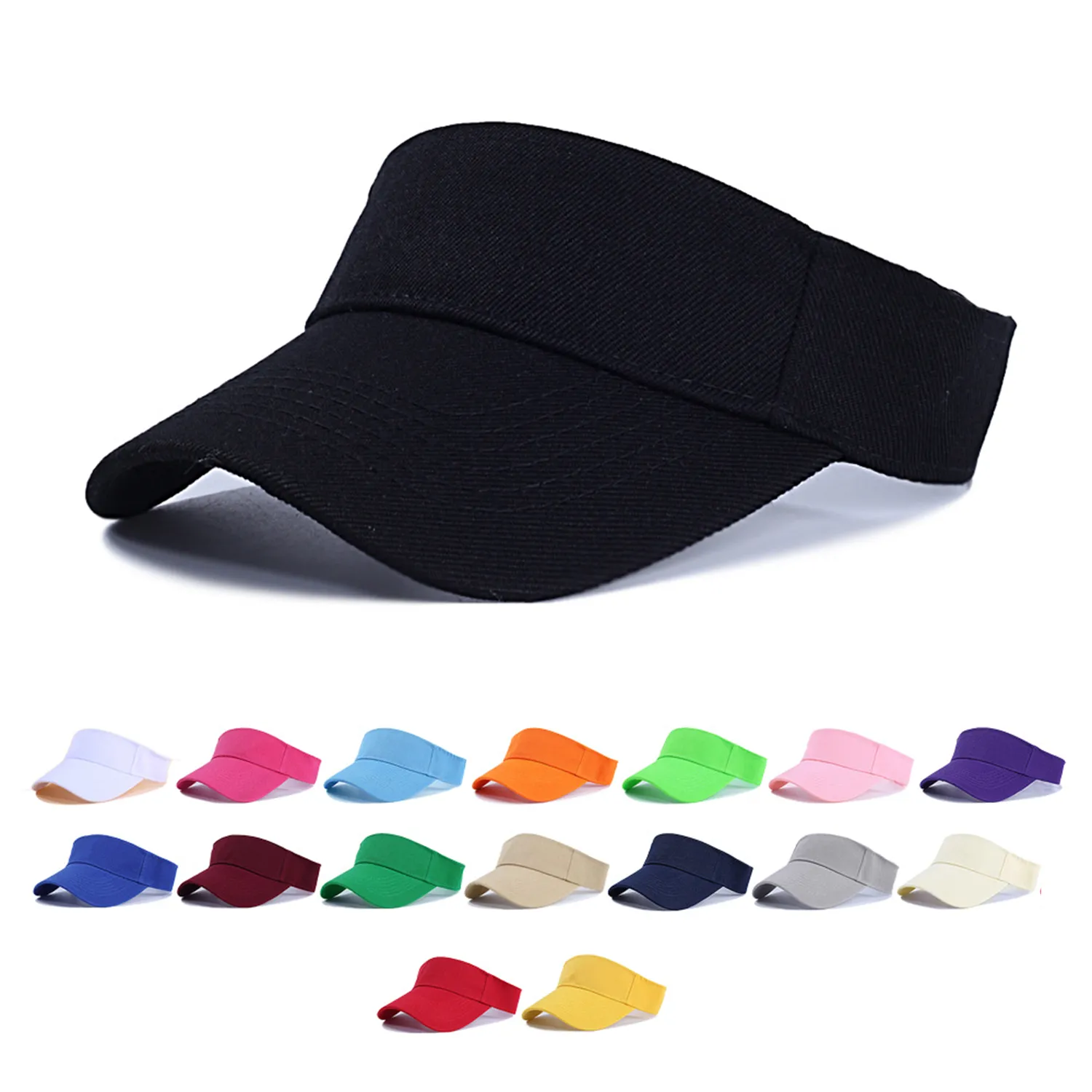 Plain Men Women Sport Sun Visor 1