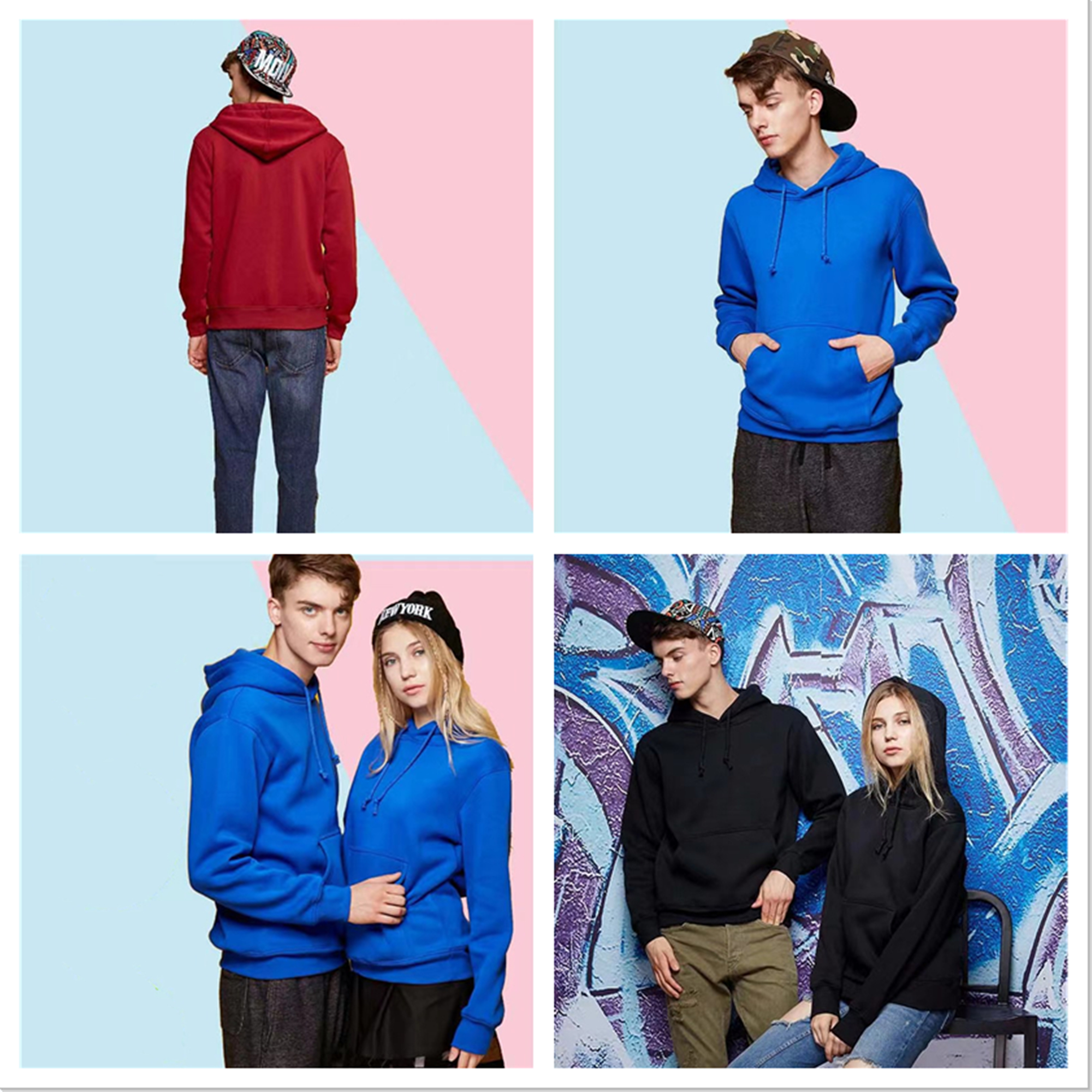 Fleece lined Hooded Sweatshirt, custom hoodie or sweatshirt with logo imprint 2