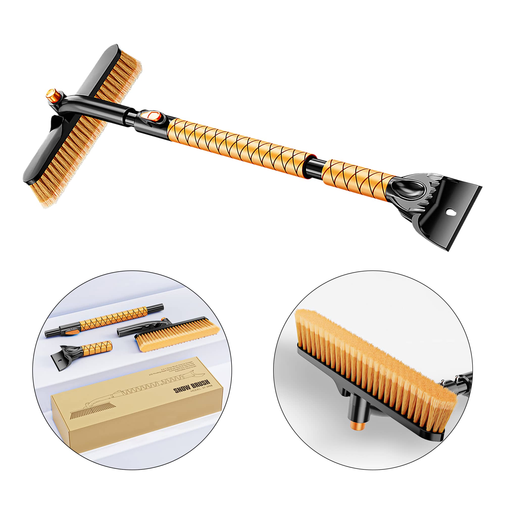 Winter Snow Broom Scraper 2