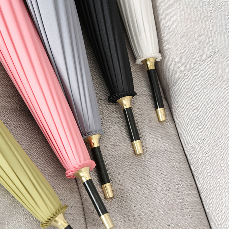 16 Ribs Umbrella with Wooden Handle 10