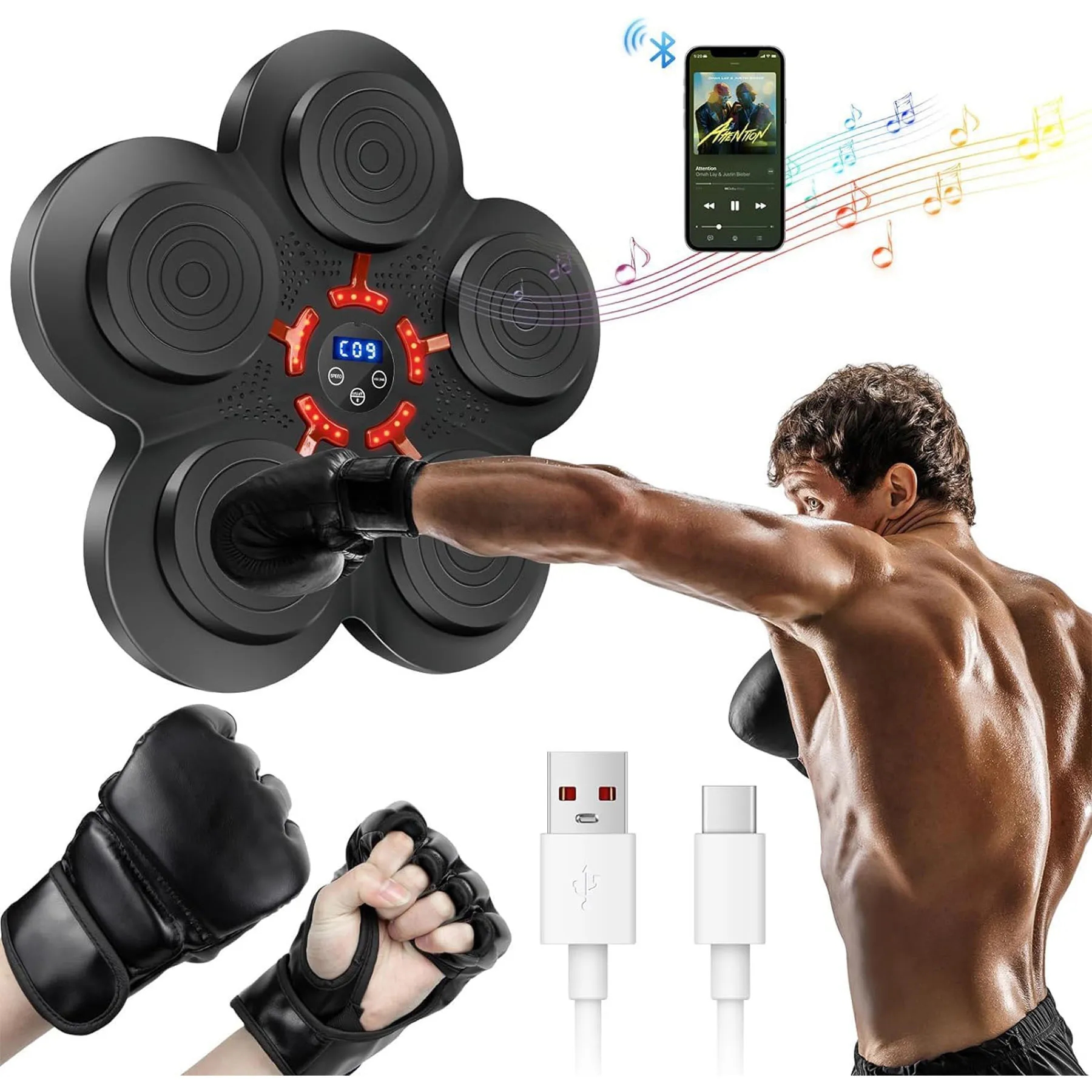 Music Boxing Machine with Bluetooth 5